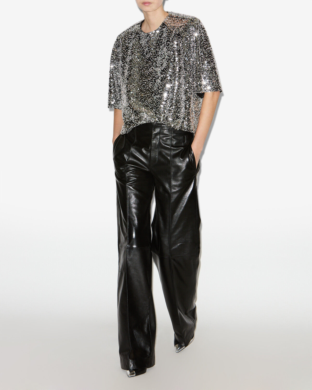 HELGA TOP Woman silver | ISABEL MARANT Official online store