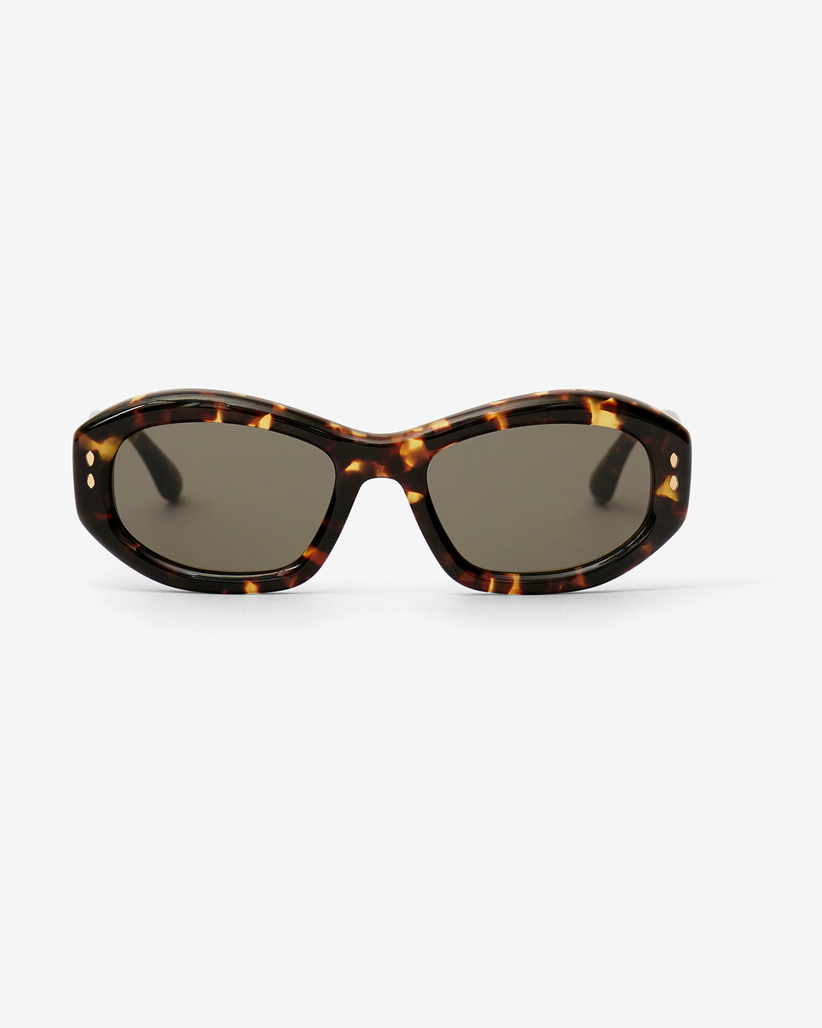 Lunettes de soleil ovales vancy - Havane/gris - Woman - 1