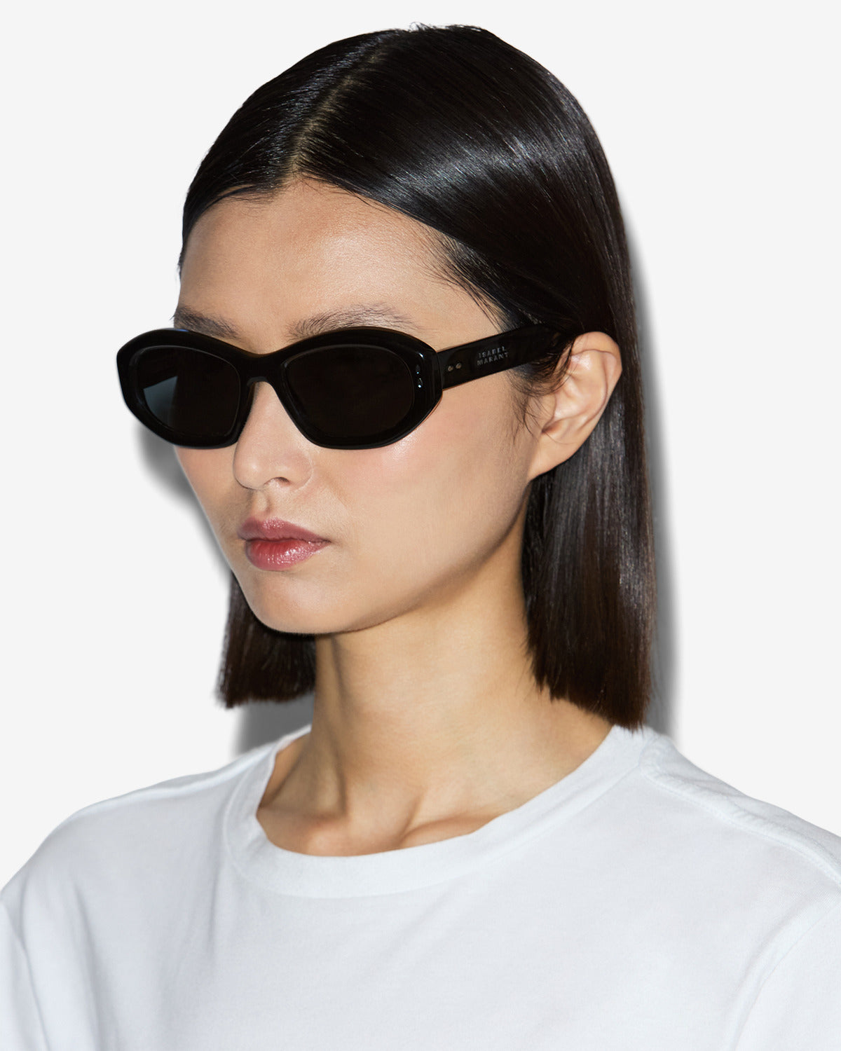 Gafas de sol ovaladas vancy - Black pall-gray - Woman - 3