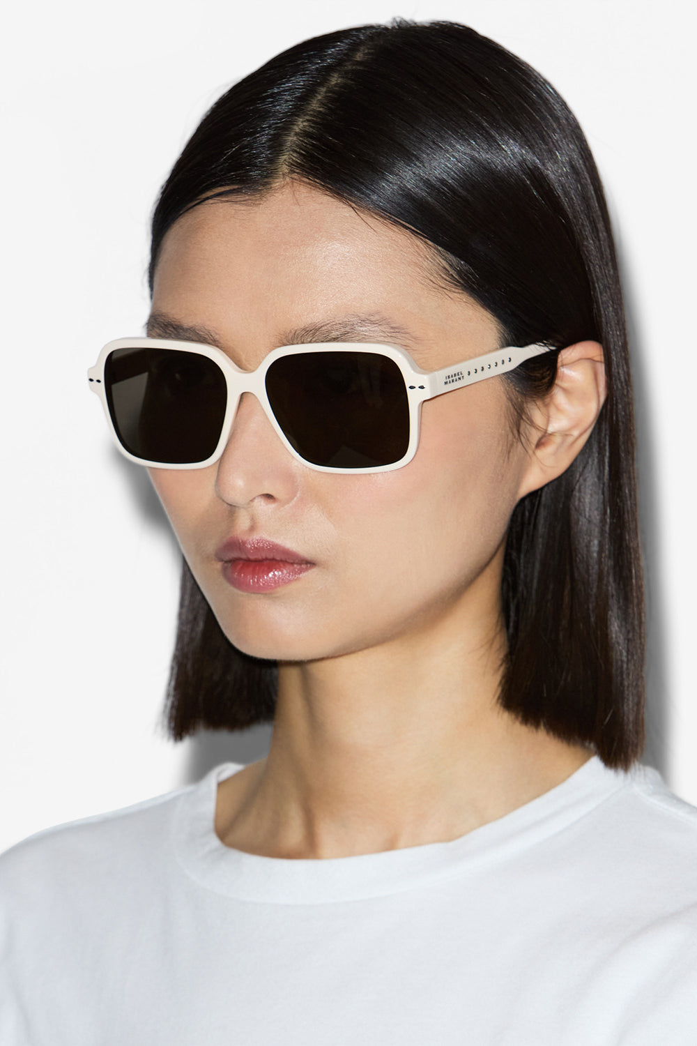 Loelia スクエアサングラス - Beige - grey - Woman - 2
