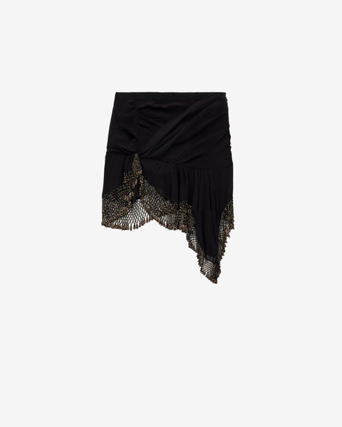 ENAYA SKIRT Woman black | ISABEL MARANT Official online store ENAYA SKIRT Woman black | ISABEL MARANT Official online store