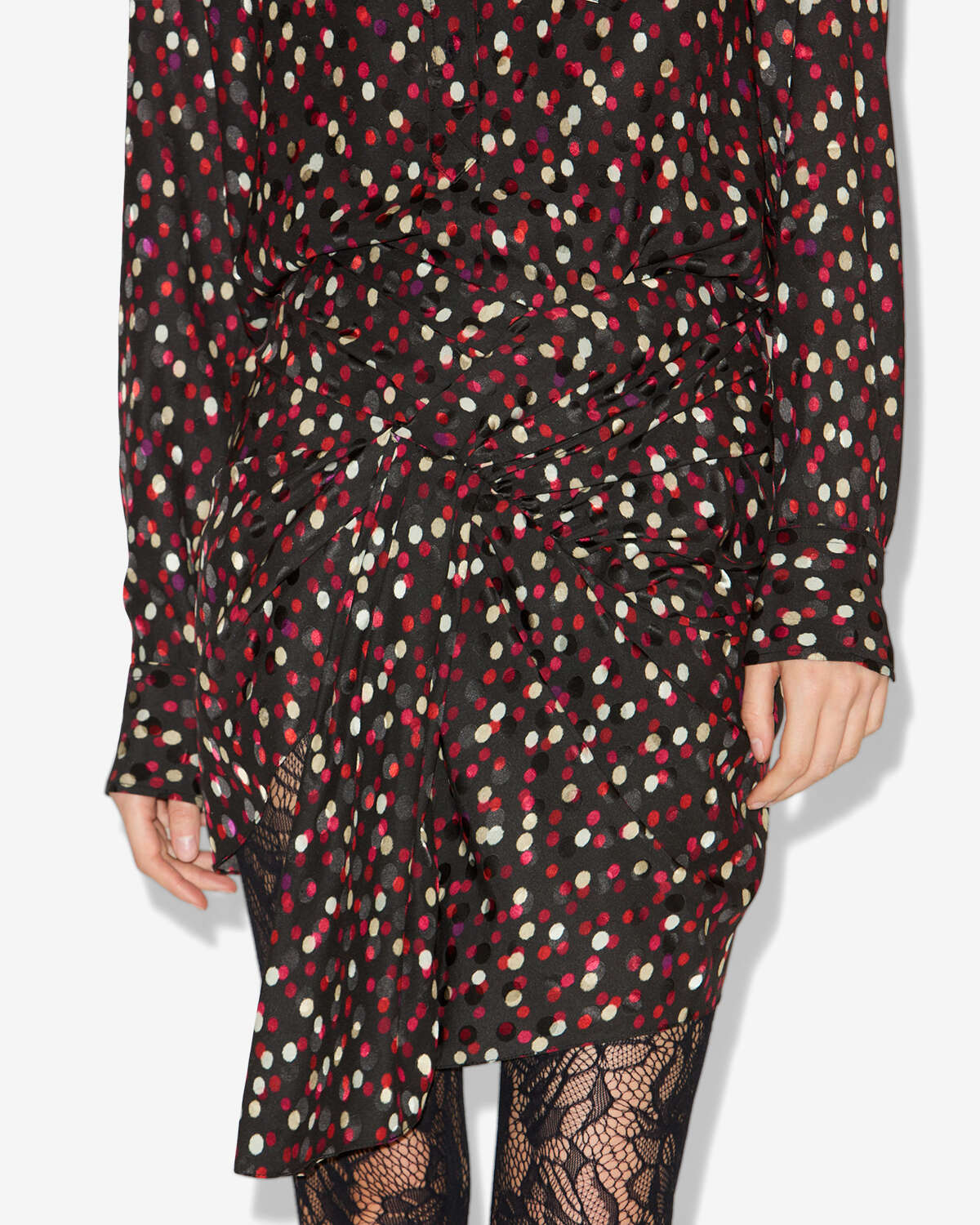 Ovia skirt Woman Black-red 5