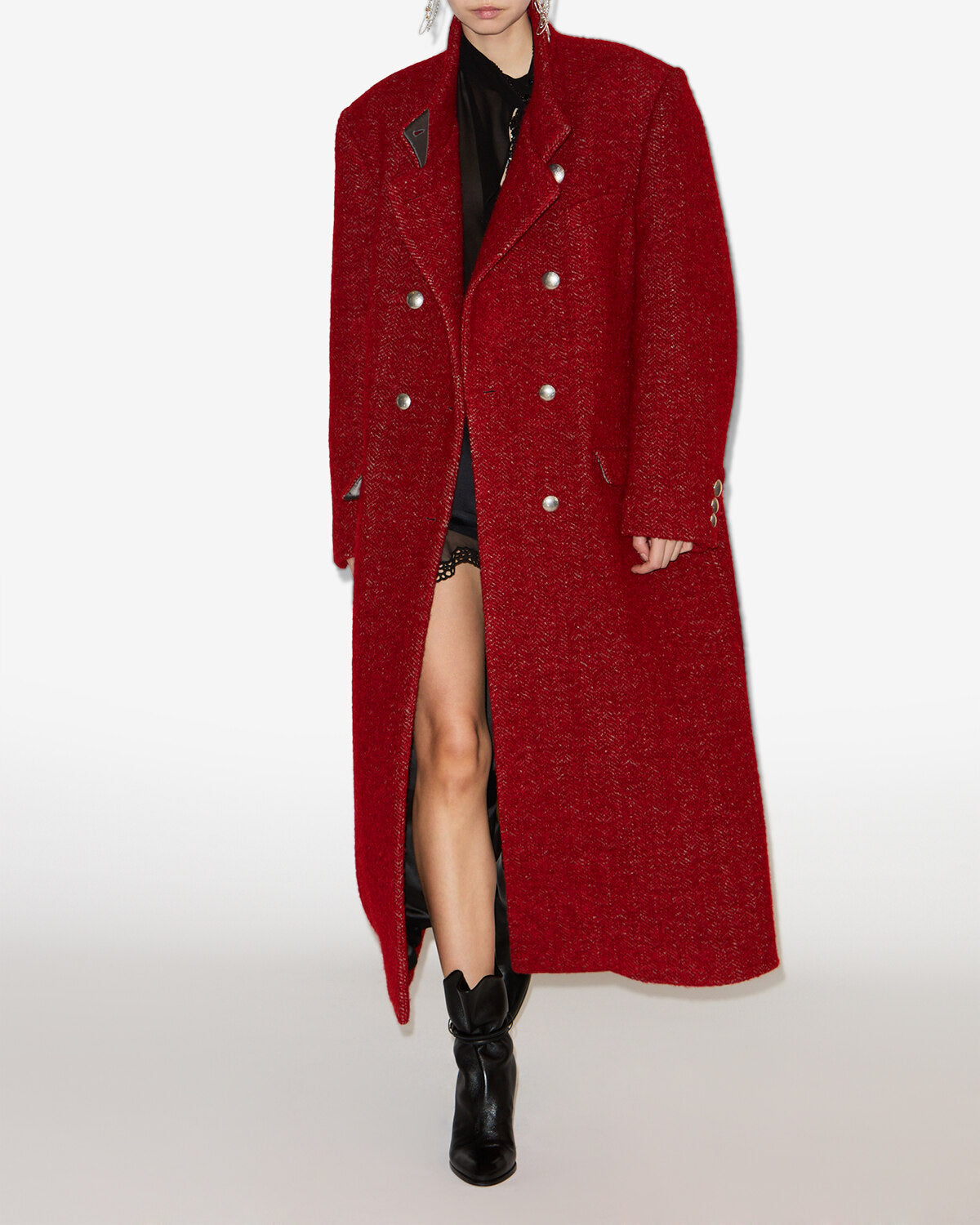Giusa 코트 Woman Deep red 4
