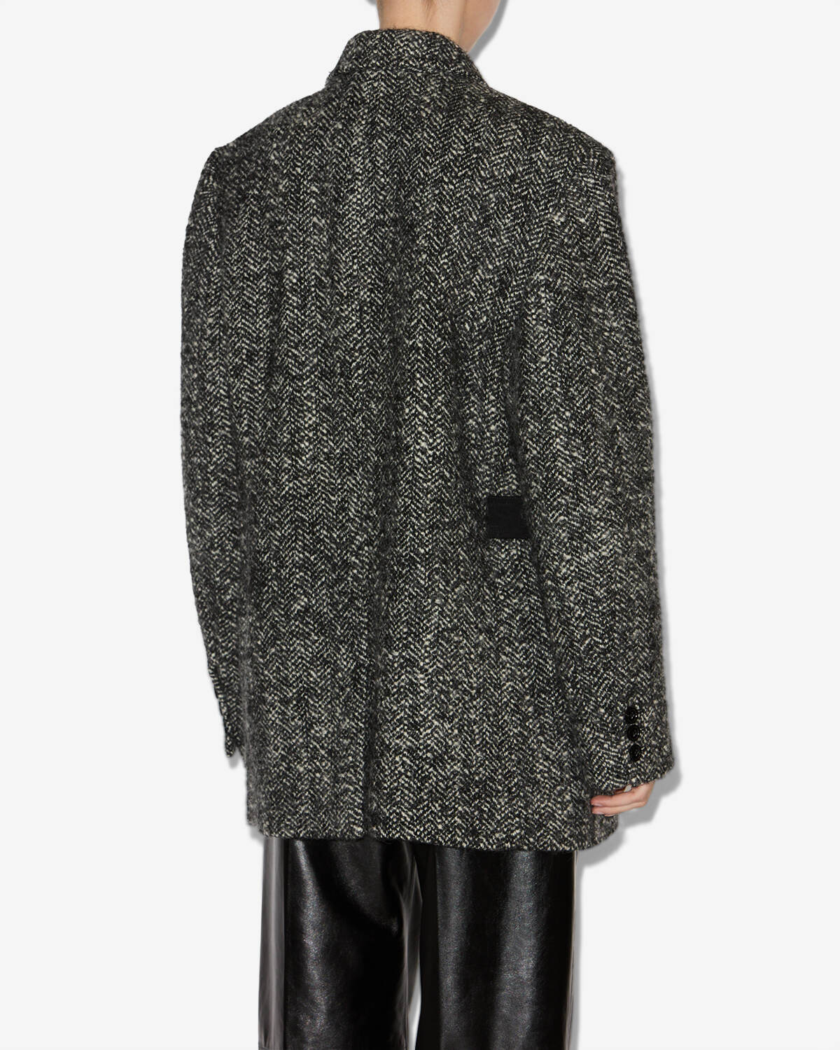 Cappotto ezzia Woman Black and ecru 3