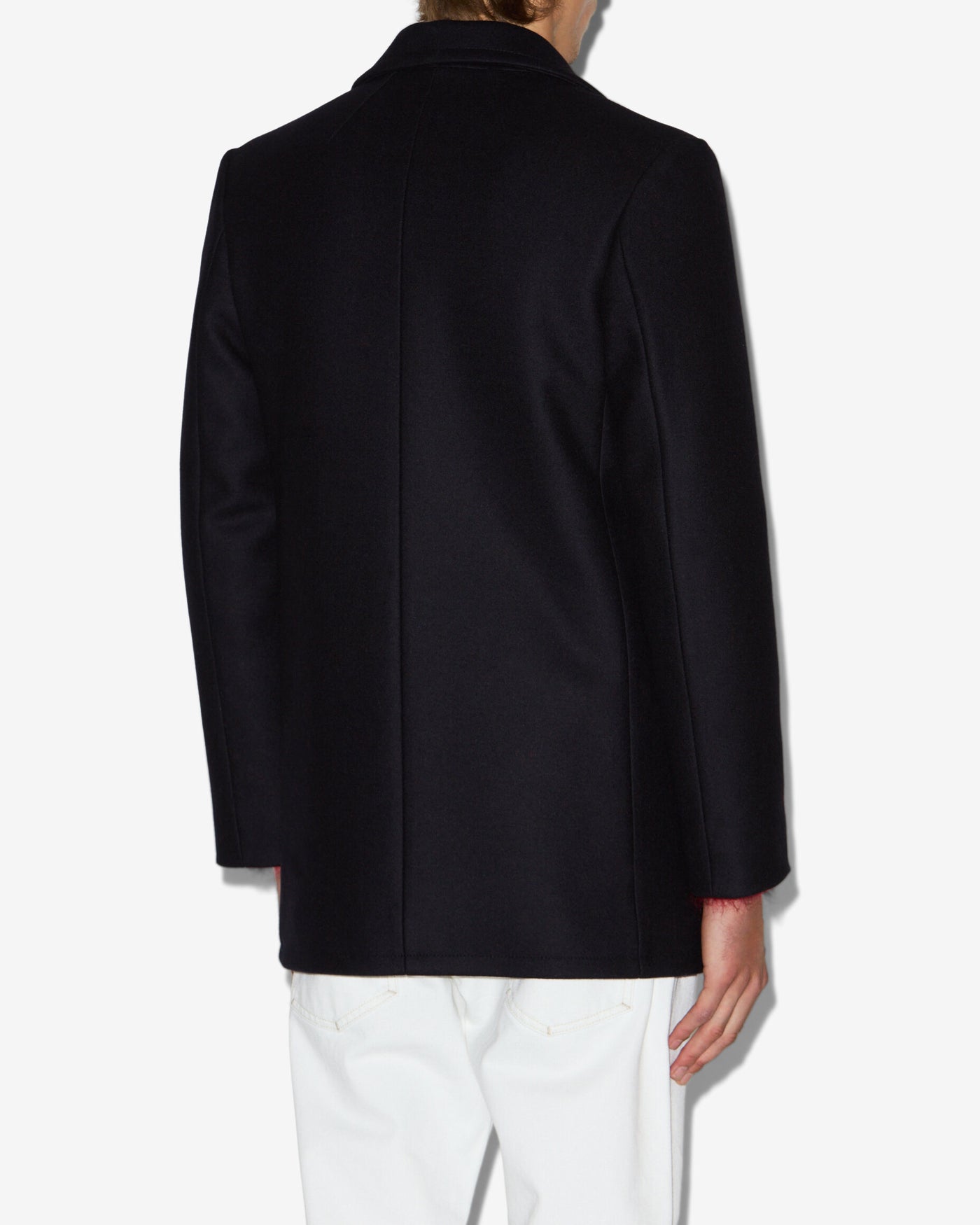 Wym wool and cashmere peacoat - Dark navy - Man - 4