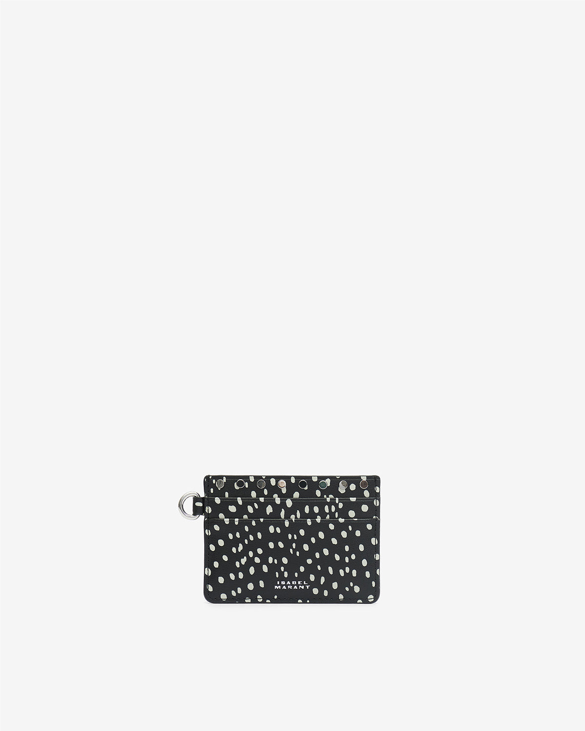 Porte-cartes card holder en cuir - Noir et écru - Woman - 1