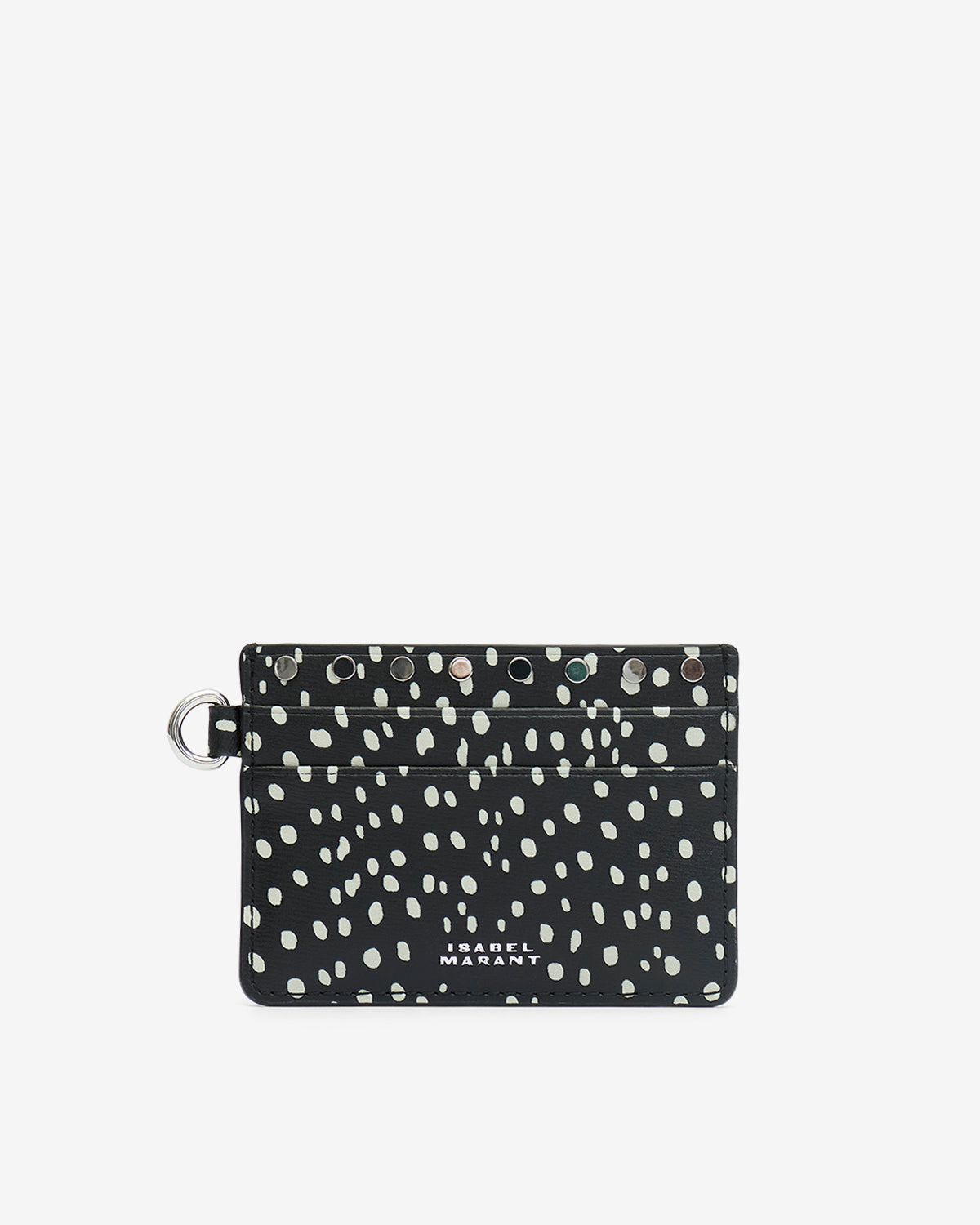 Tarjetero pequeño card holder Woman Black and ecru 2