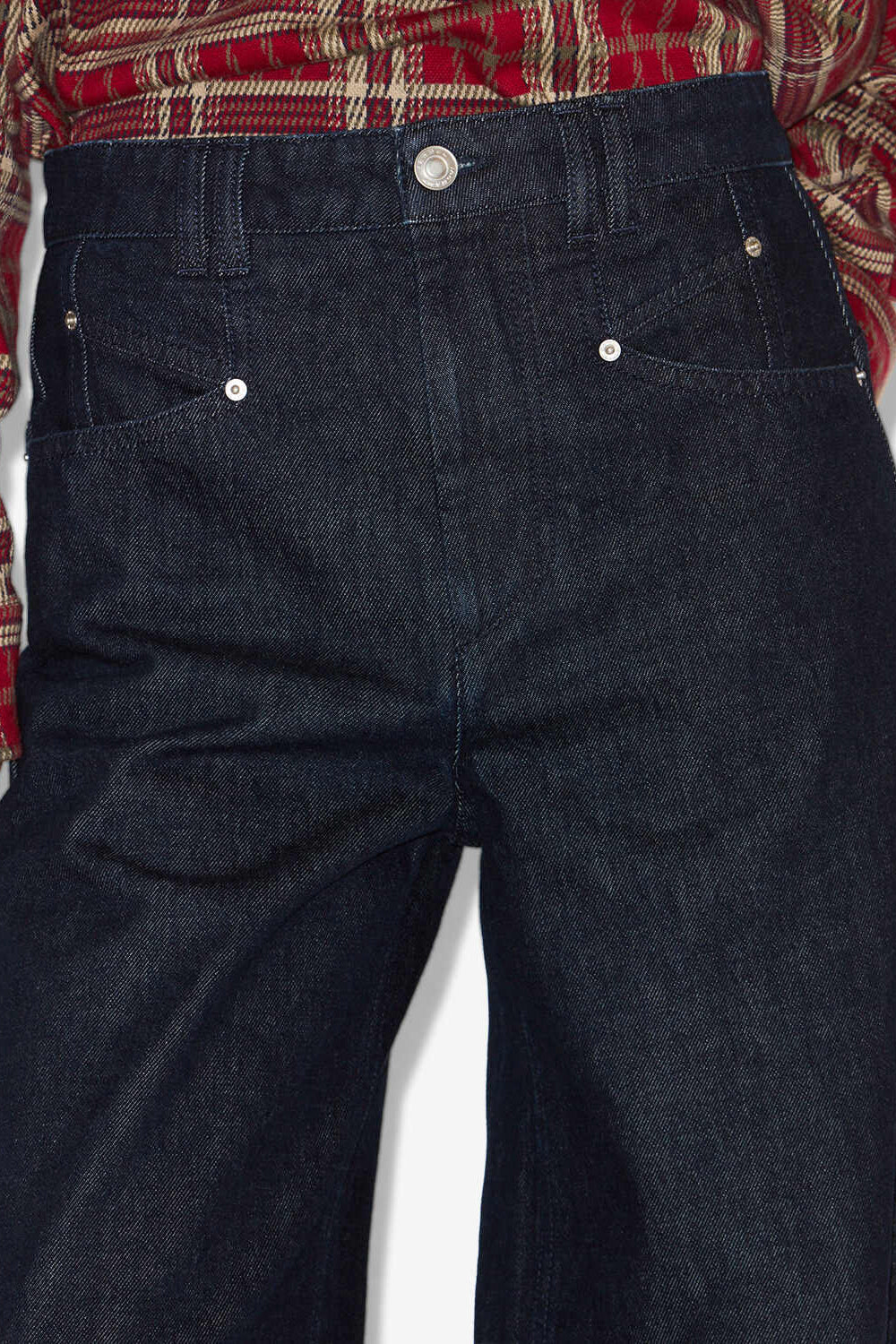 Pantalón ancho de denim lemony - Dark midnight - Woman - 3