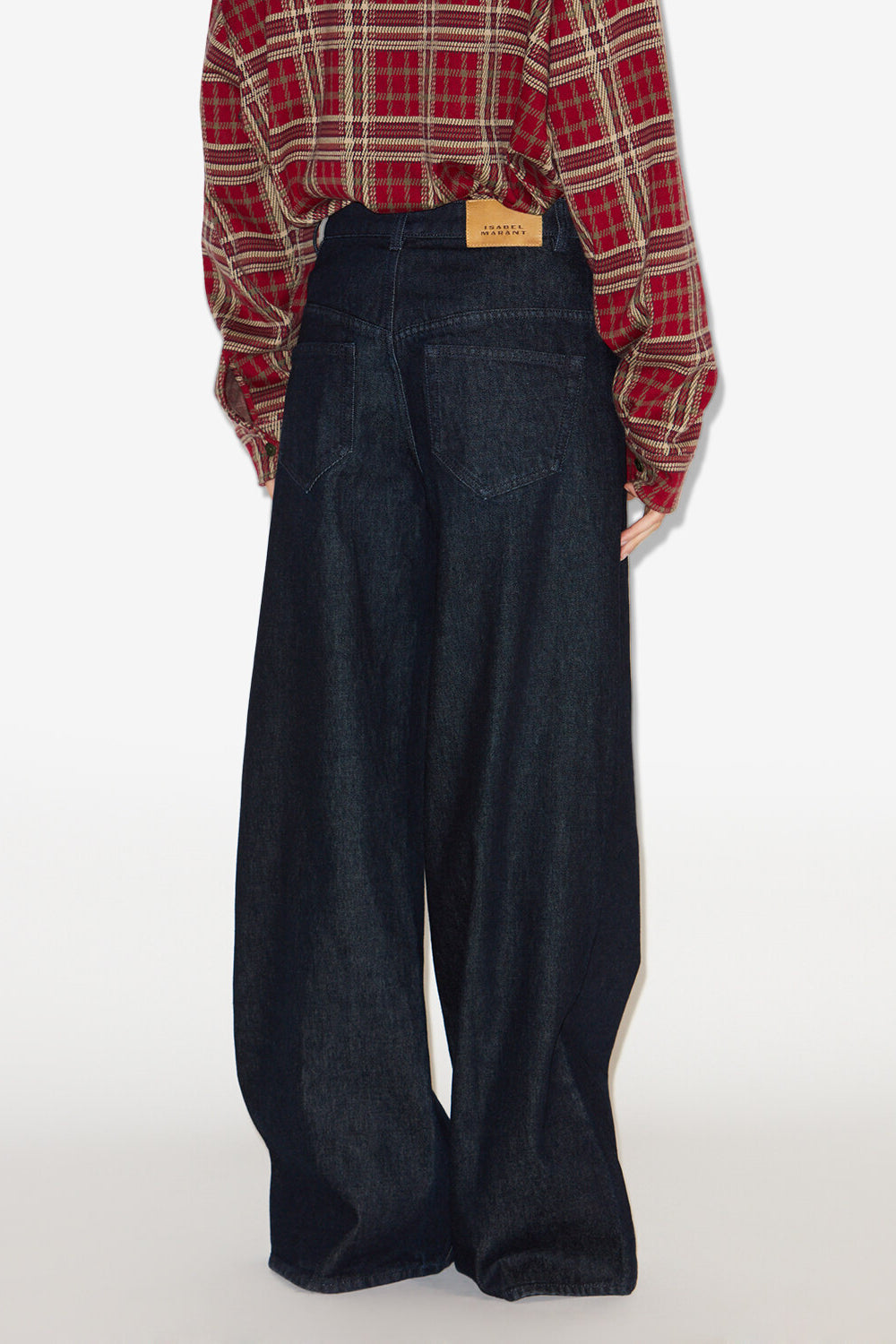 Pantalón ancho de denim lemony - Dark midnight - Woman - 5