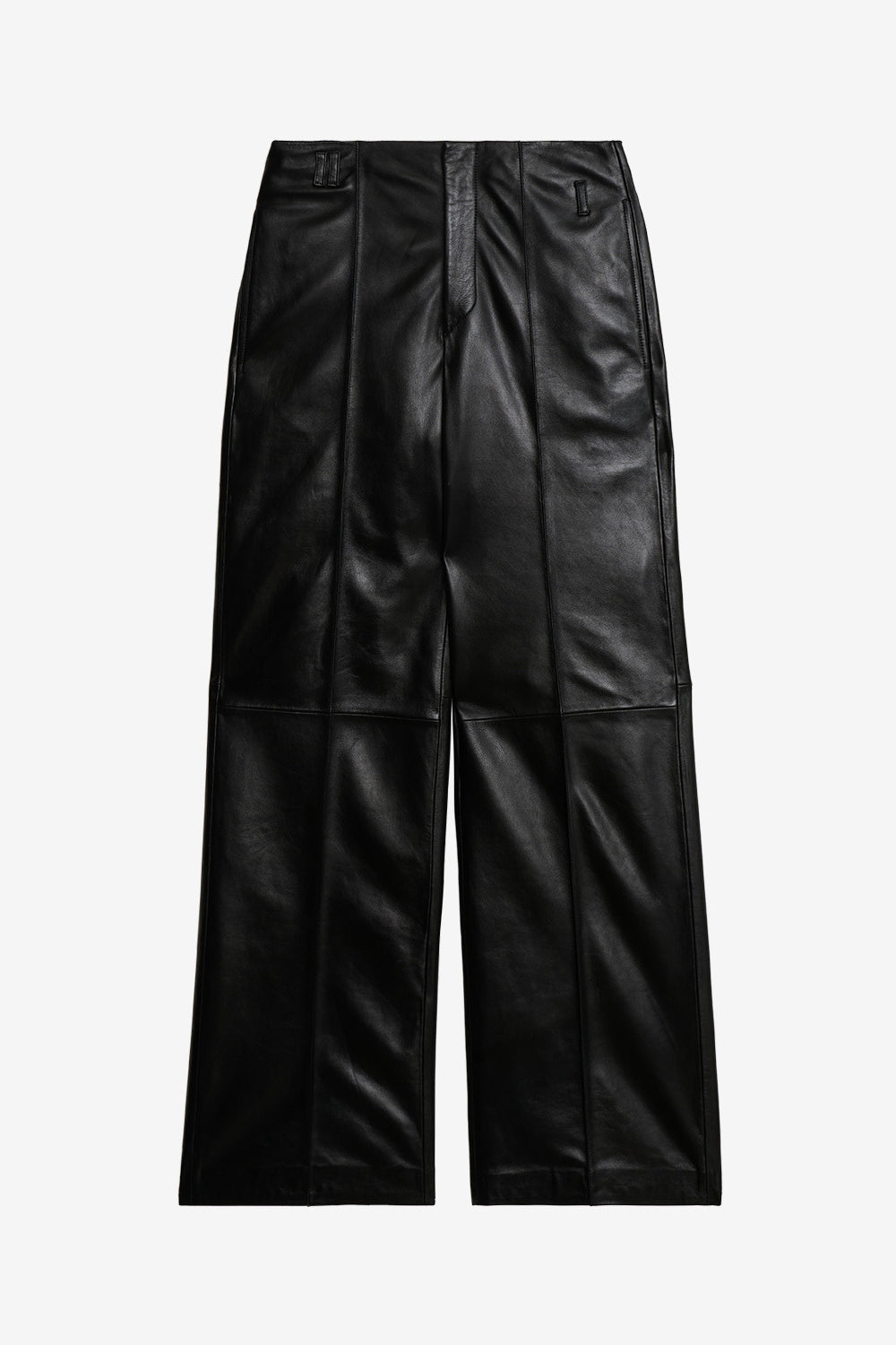 Weite lederhose ciara - Schwarz - Woman - 1