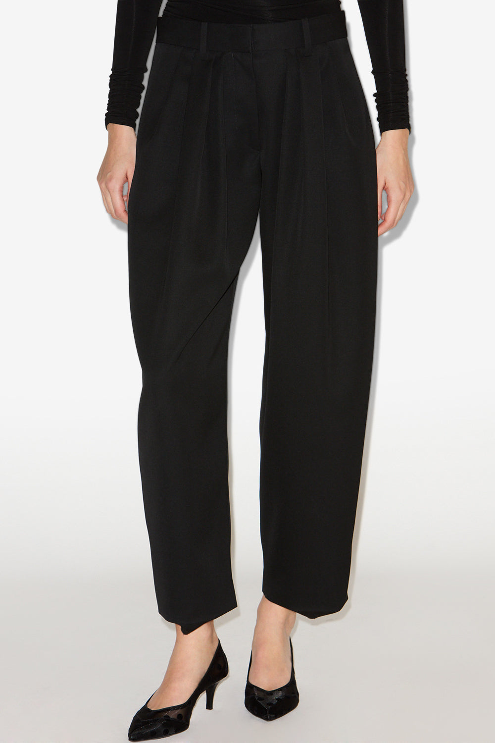 Bundfaltenhose janice - Schwarz - Woman - 4