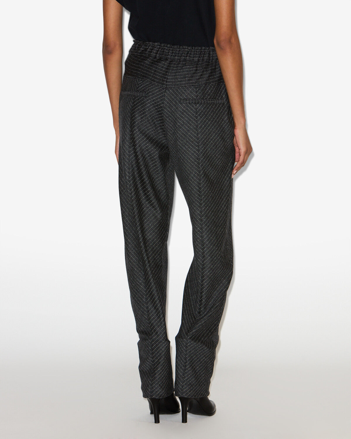 Rakia 버진 울 소재의 다트 팬츠 - Anthracite - Woman - 4