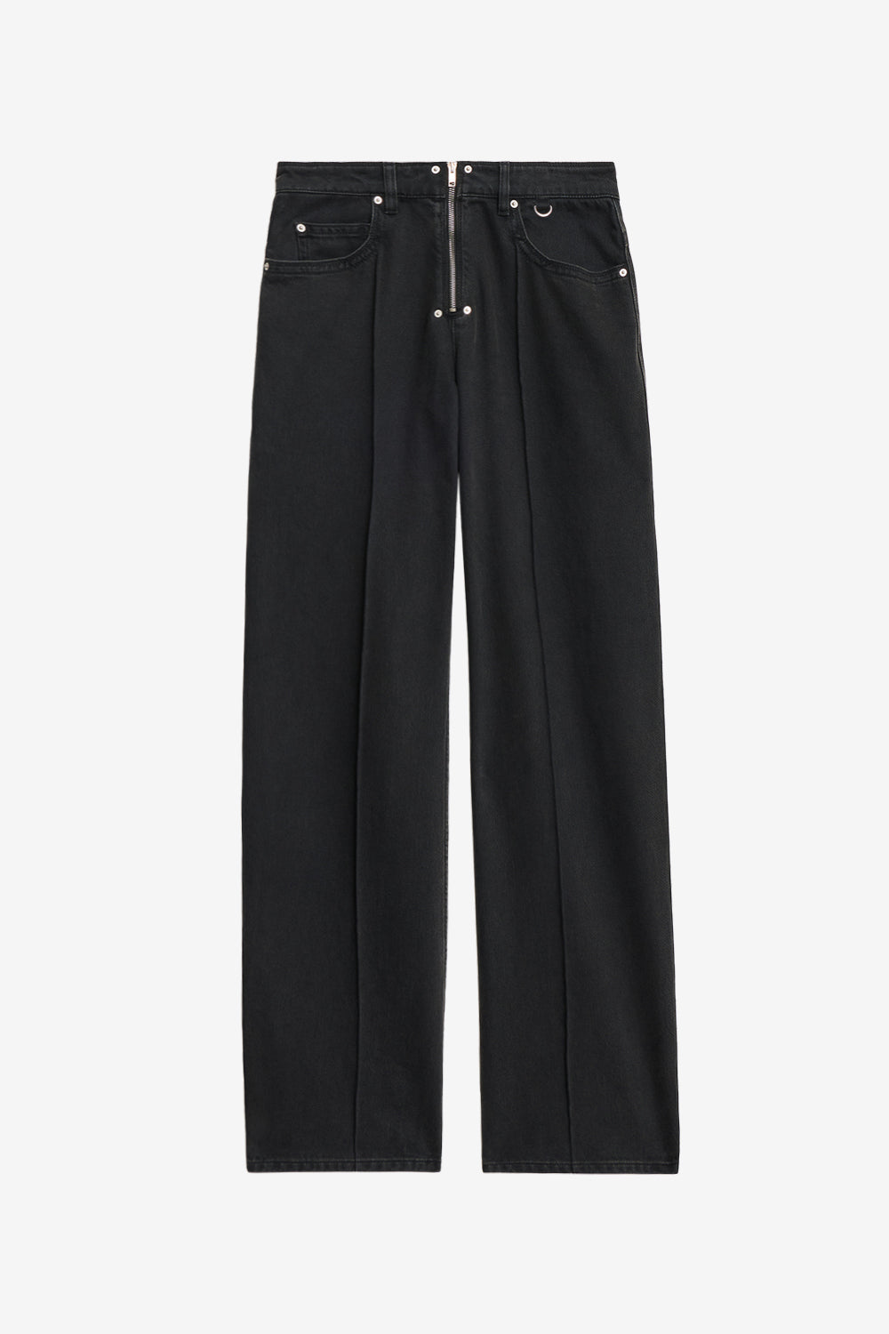 Vaquero amplio de denim stely - Negro - Woman - 1