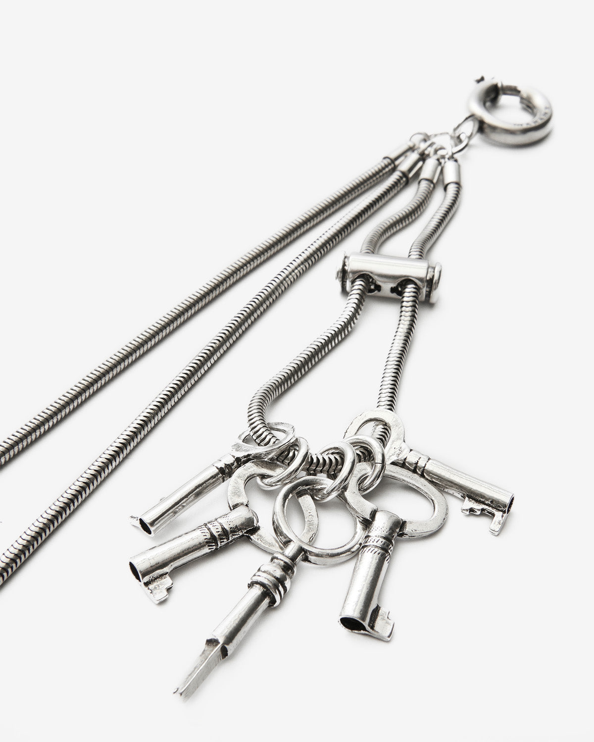 Porte-clés duo en laiton cassy - Argent - Man - 3