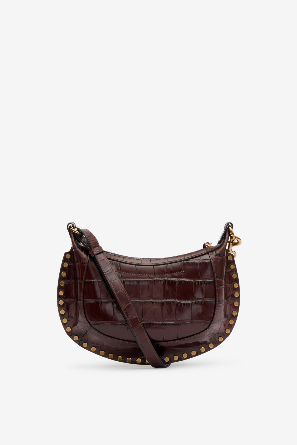 Borsetta in pelle di vitello scamosciata oskan moon - Bordeaux - Woman - 3