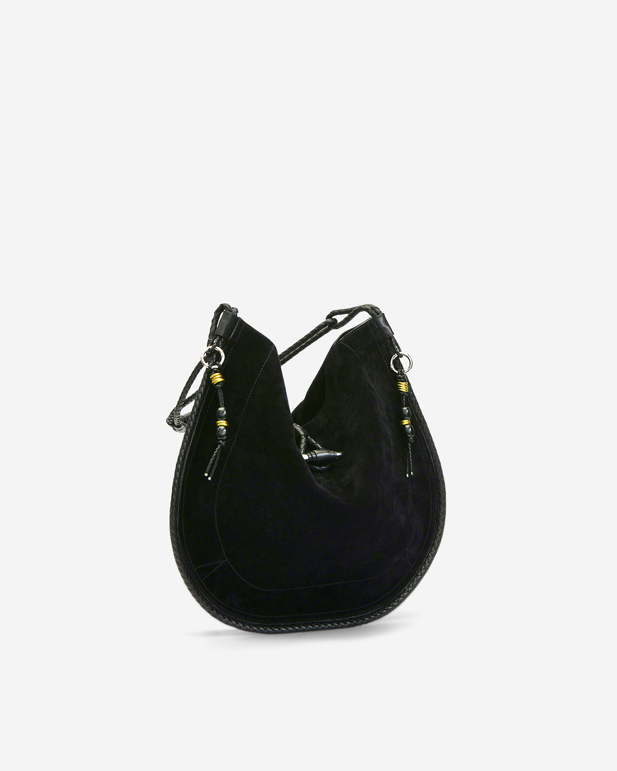 Oskan hobo soft bag Woman Black and silver 2