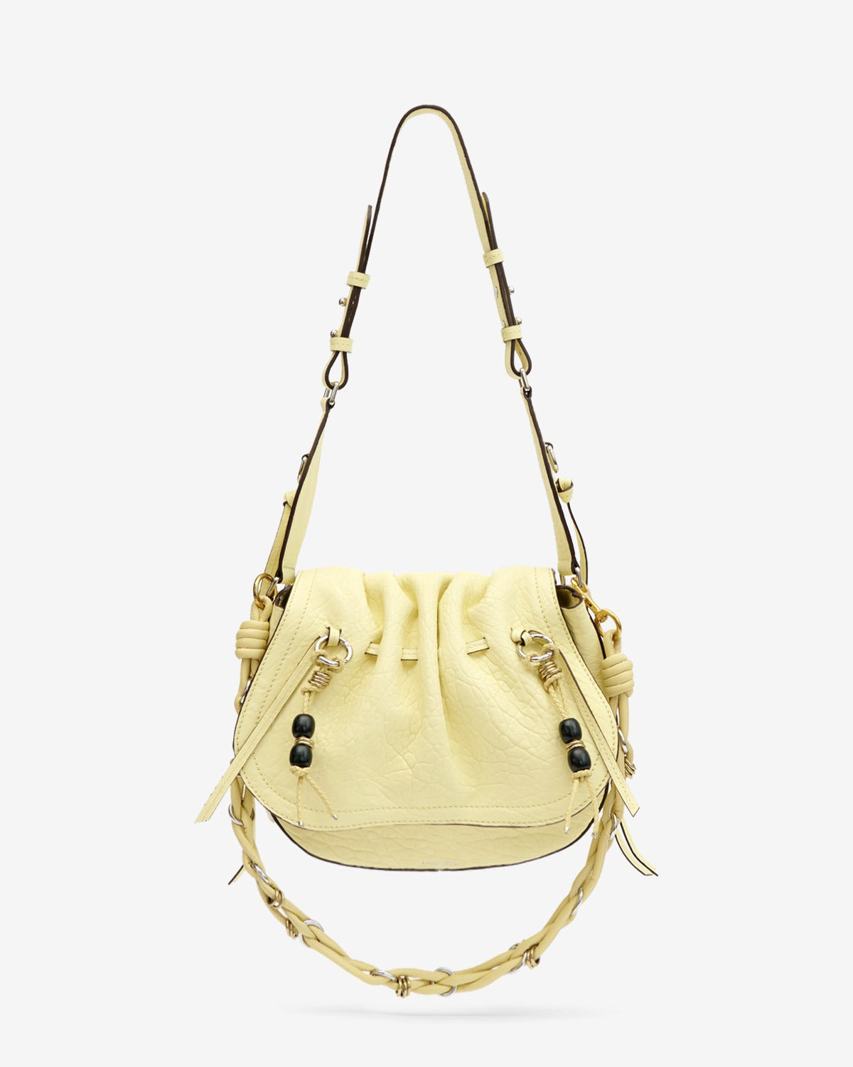Isabel marant Radja イエローパイソンバケットバッグ Isabel Marant Beeka Tasseled Bucket Bag Yellow Snake-Embossed
