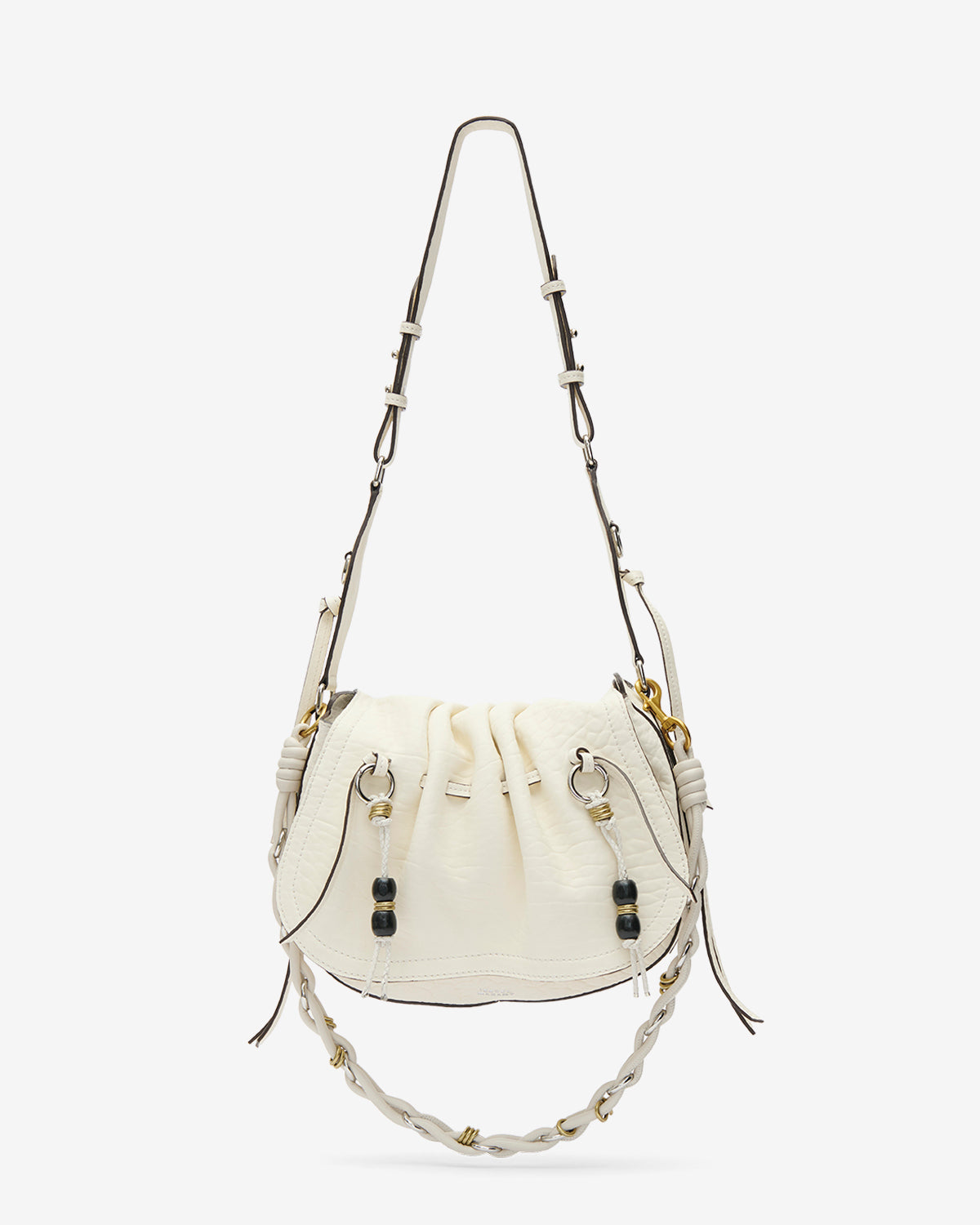le ruban.。.:⋈* ~ blanc・ecru ~ BOLTON SHOULDER BAG Woman chalk | ISABEL MARANT Official online store