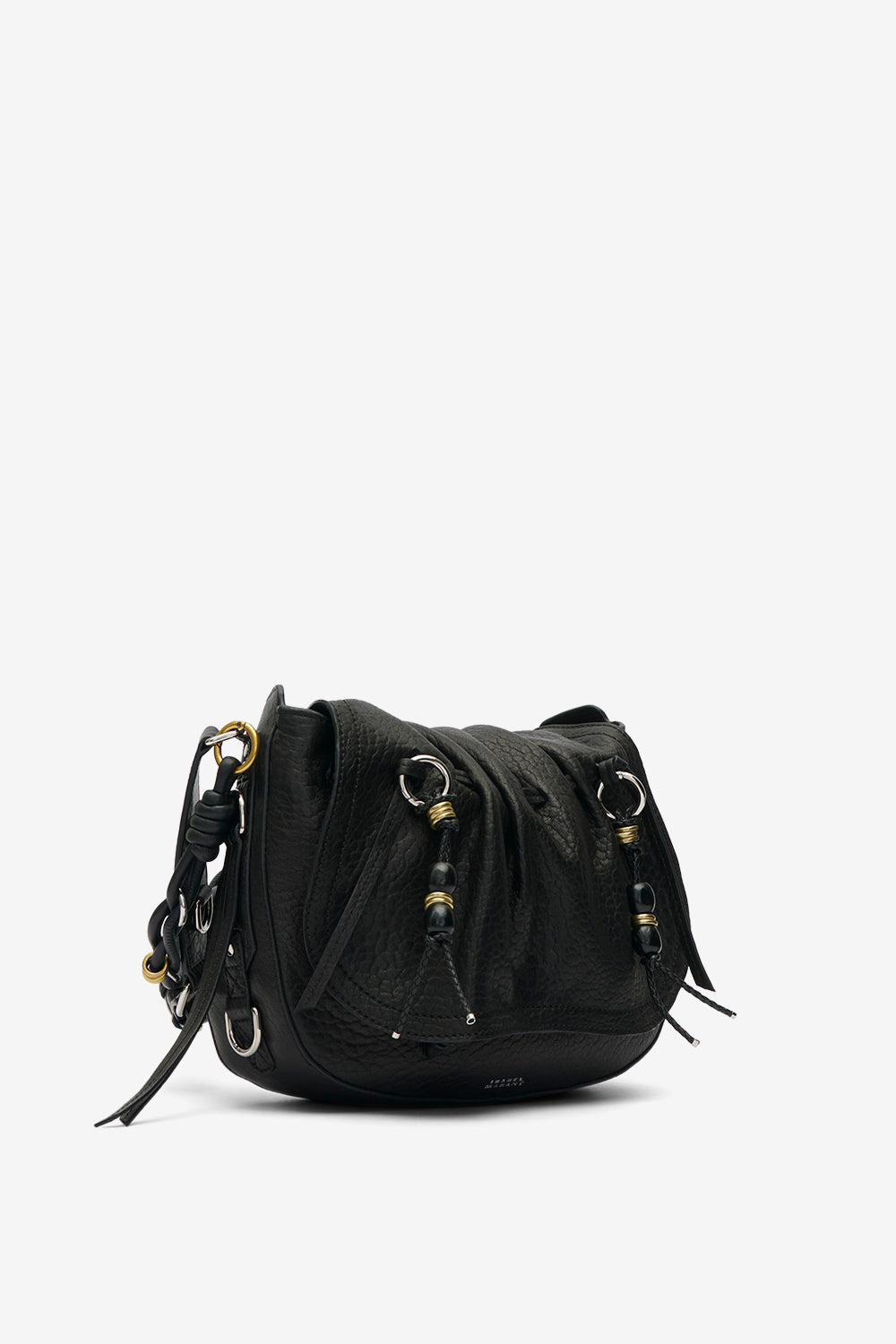 Schultertasche bolton aus leder - Black and silver - Woman - 5
