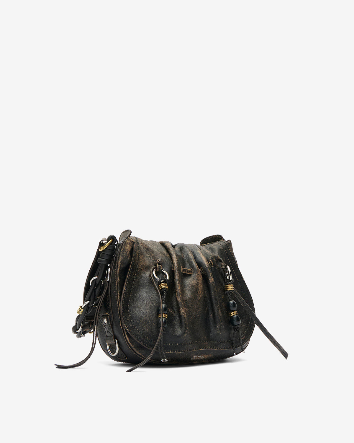 Sac porté épaule bolton en cuir - Marron vintage - Woman - 5