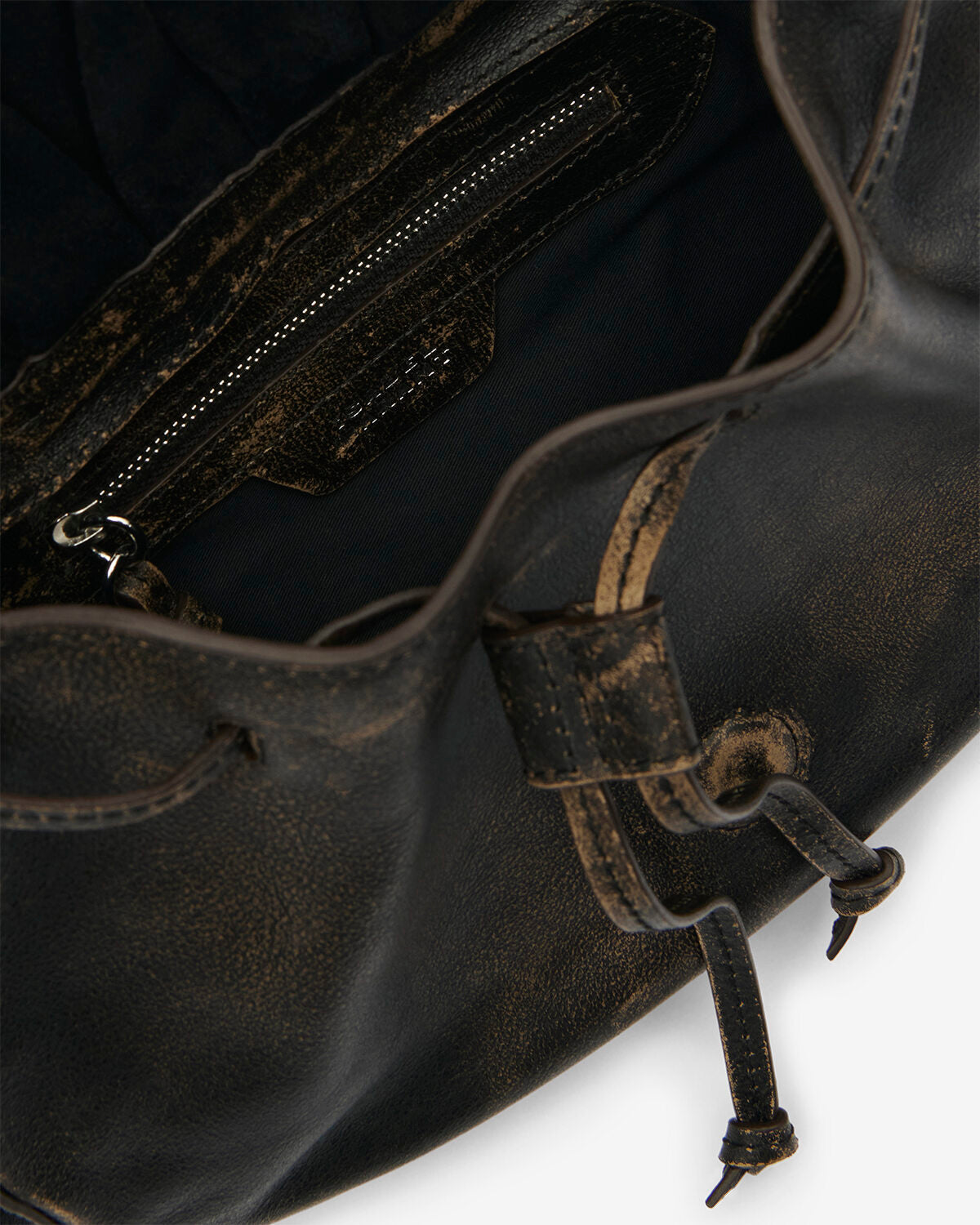 Sac porté épaule bolton en cuir - Marron vintage - Woman - 3