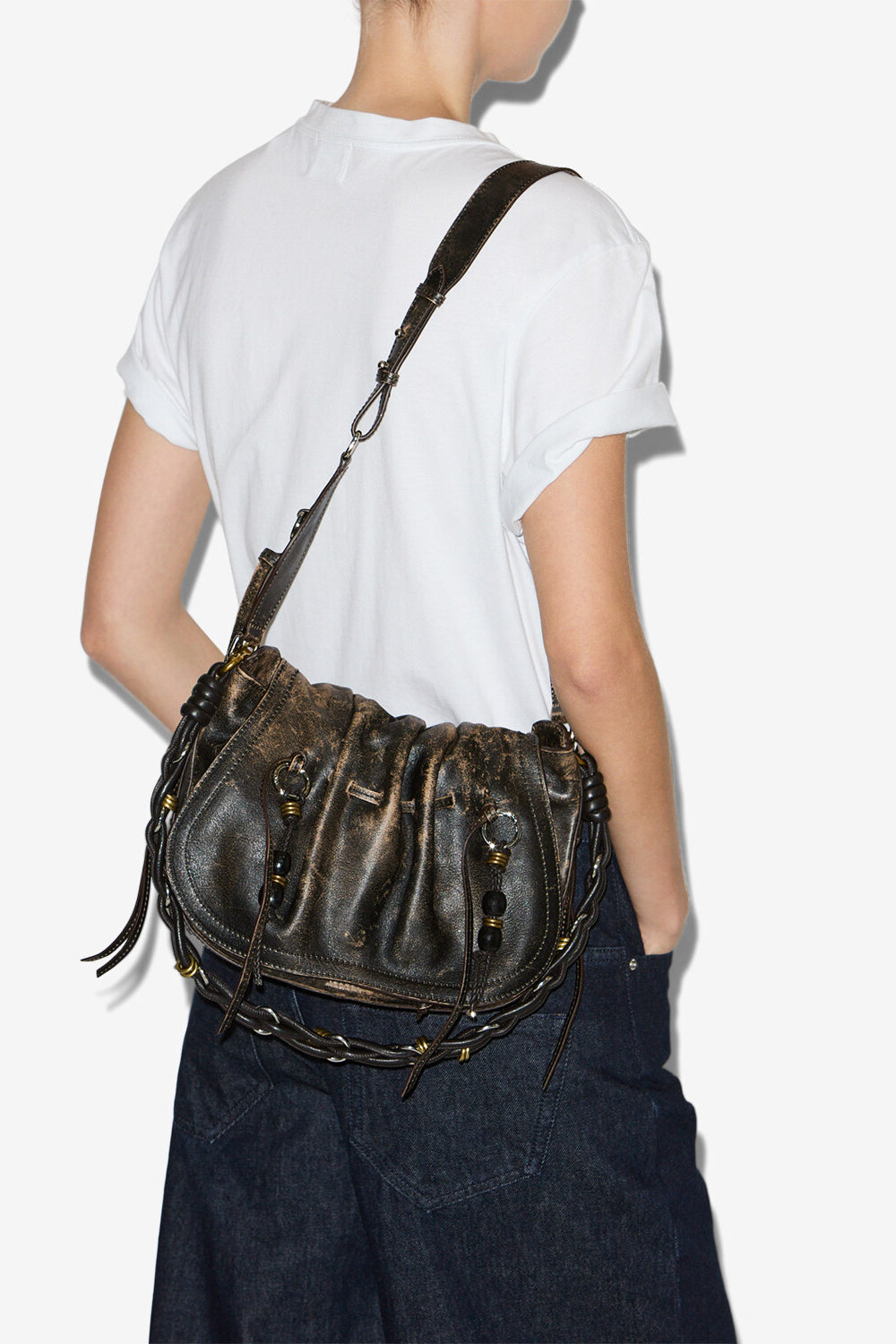 Schultertasche bolton aus leder - Vintage brown - Woman - 4