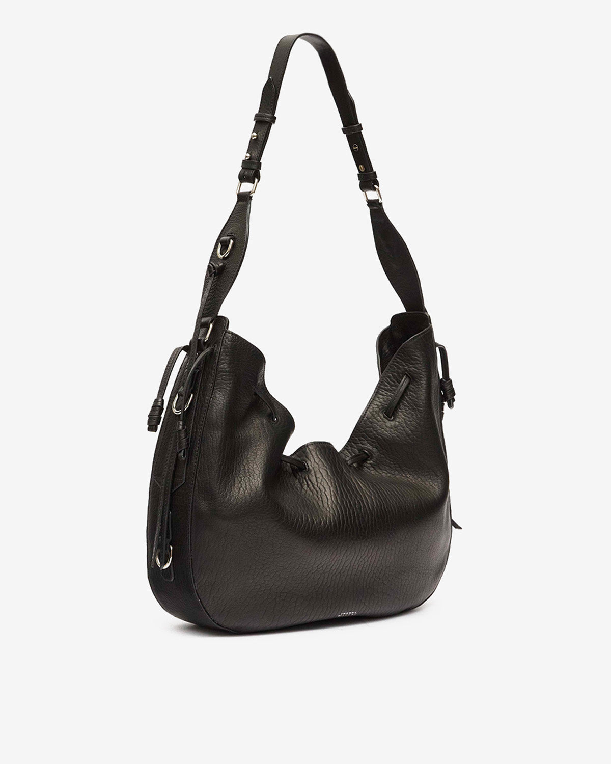Tasche bolton hobo aus leder - Black and silver - Woman - 4