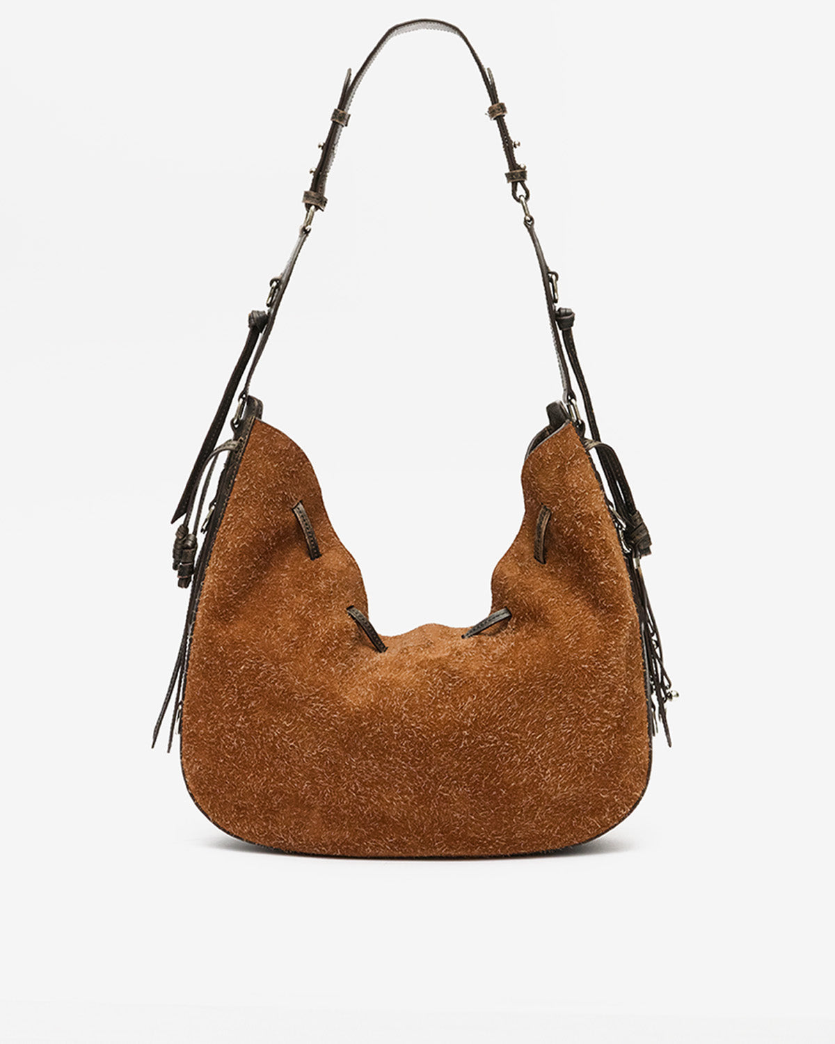 Bolton hobo vintage suede leather bag - Chestnut - Woman - 2