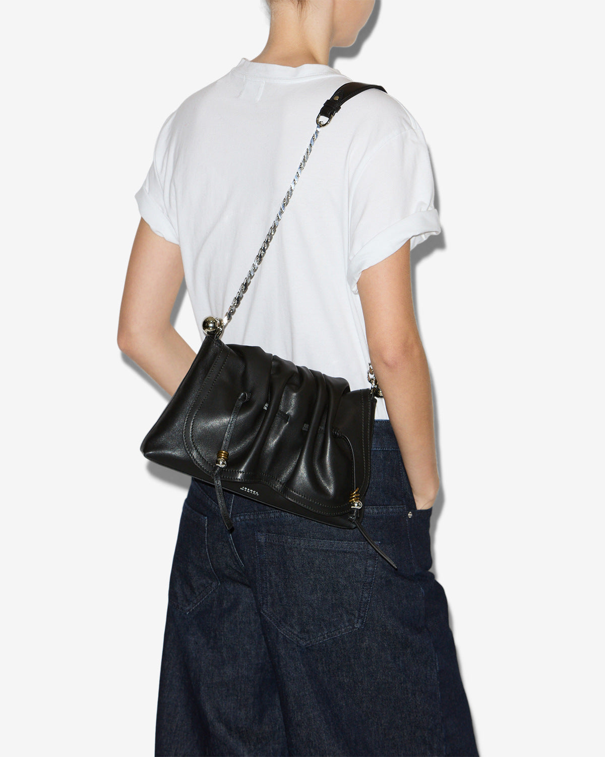 Bolso bolton pouch Woman Black and silver 6