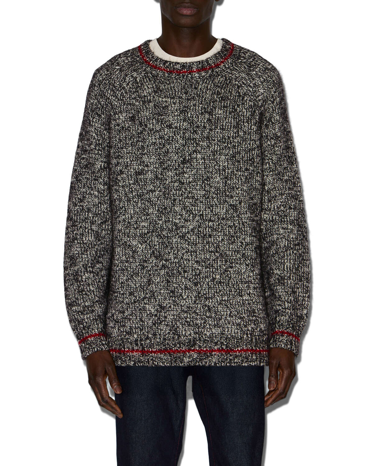 Maglione ivanhoa Man Ecru-anthracite 4
