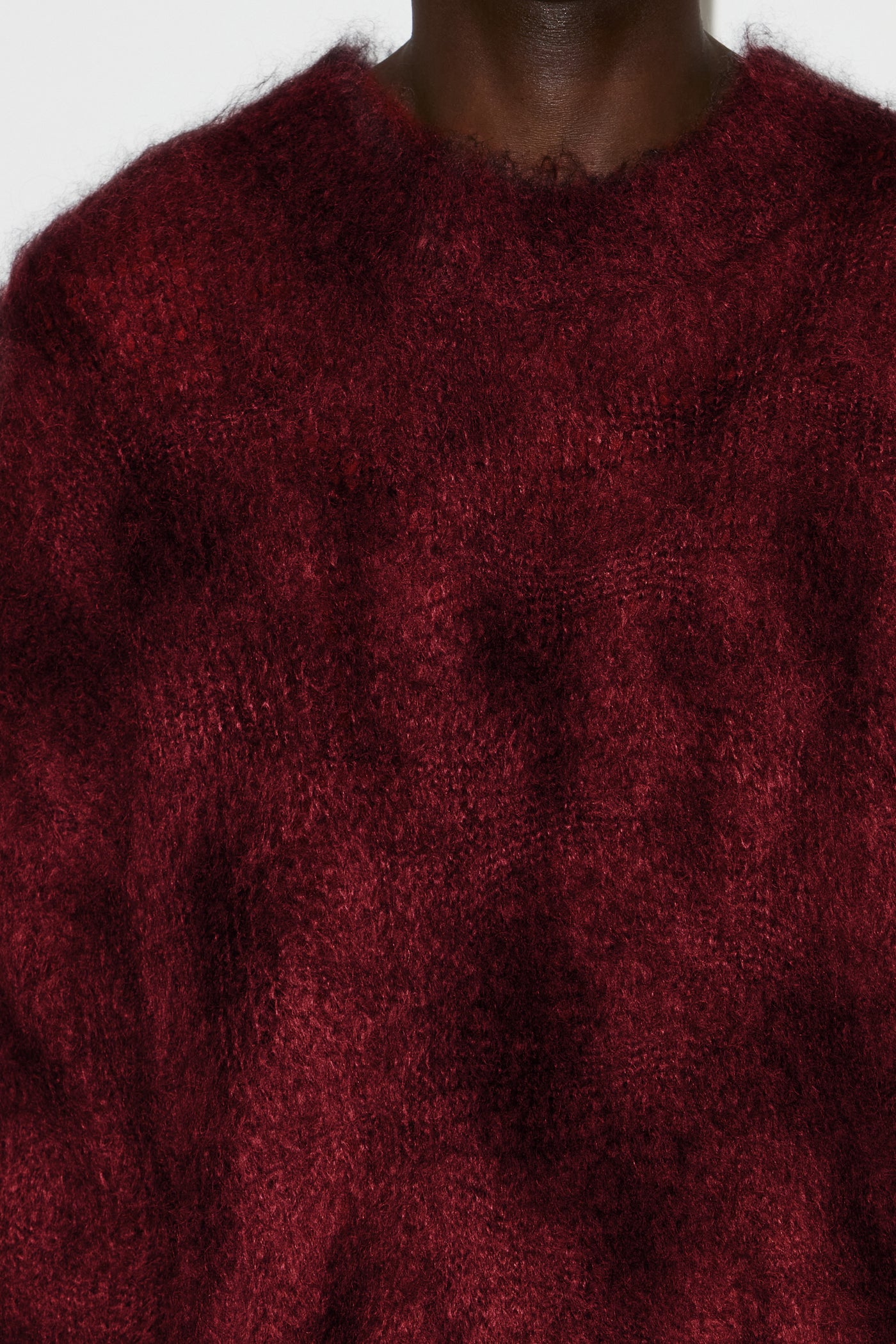 Miller kid mohair sweater - Deep red - Man - 3