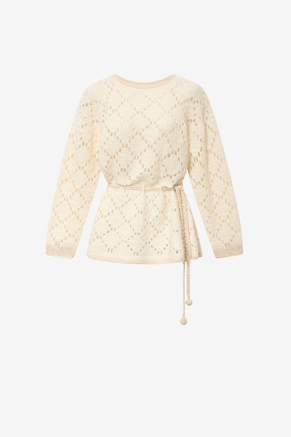 Abito maglione in lana e mohair merida - Ecru - Woman - 1