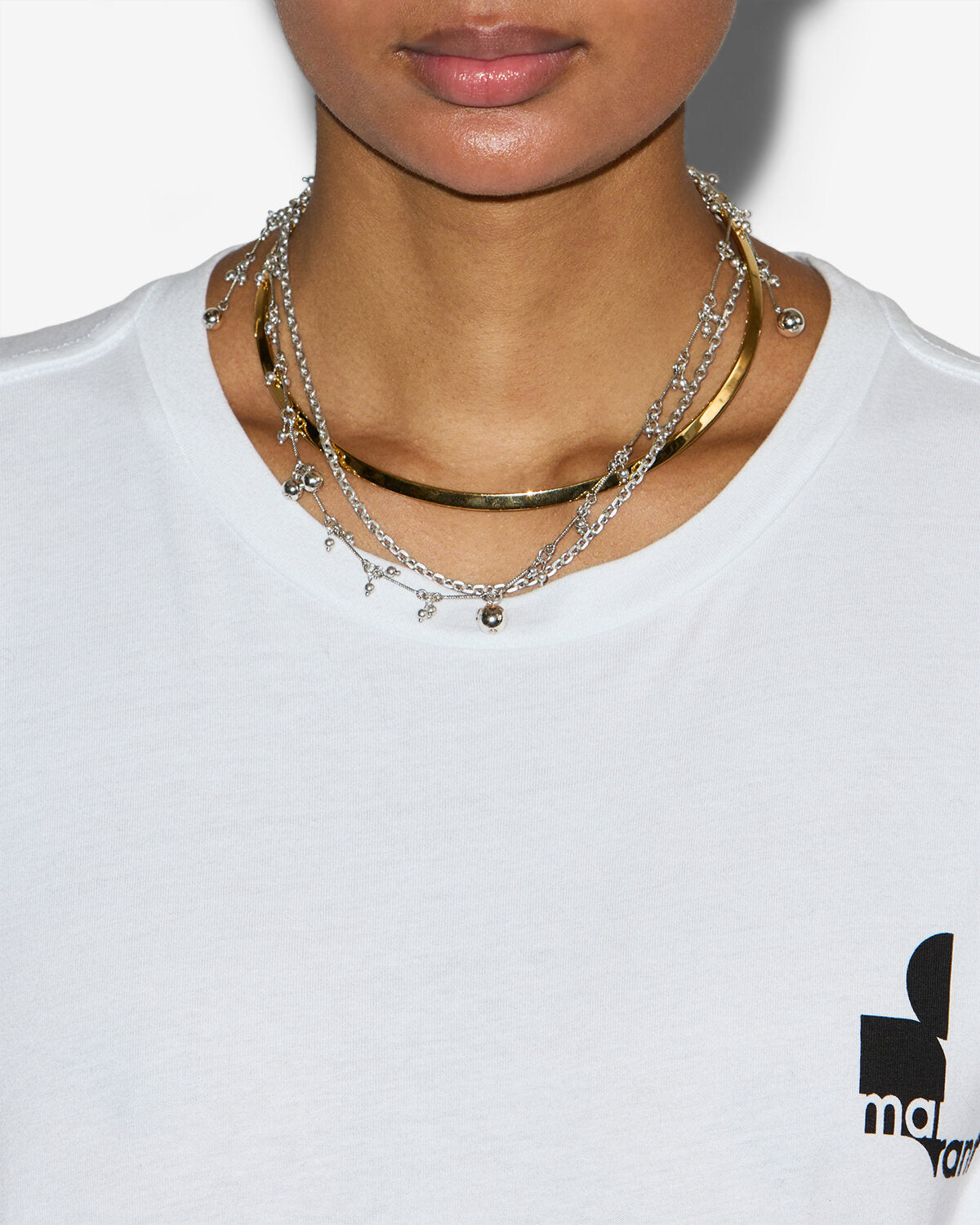 Collier ras-de-cou duo freya - Argenté-doré - Woman - 2