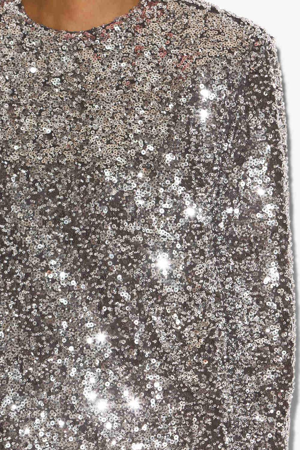 Heliane straight sequined dress - Silver - Woman - 3