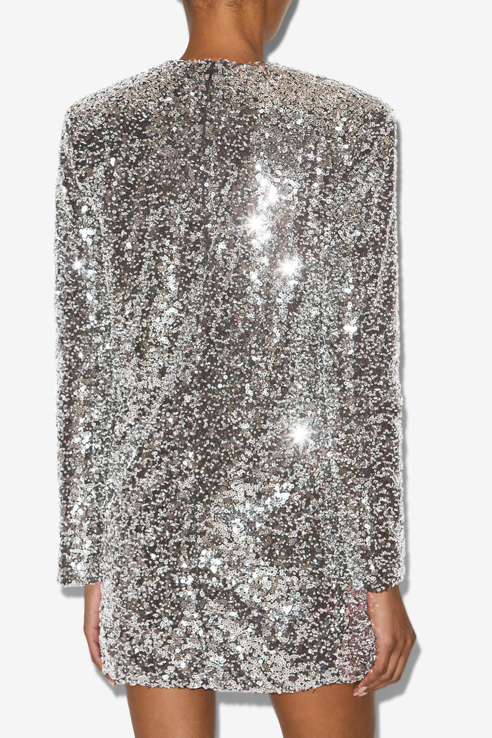 Heliane straight sequined dress - Silver - Woman - 5