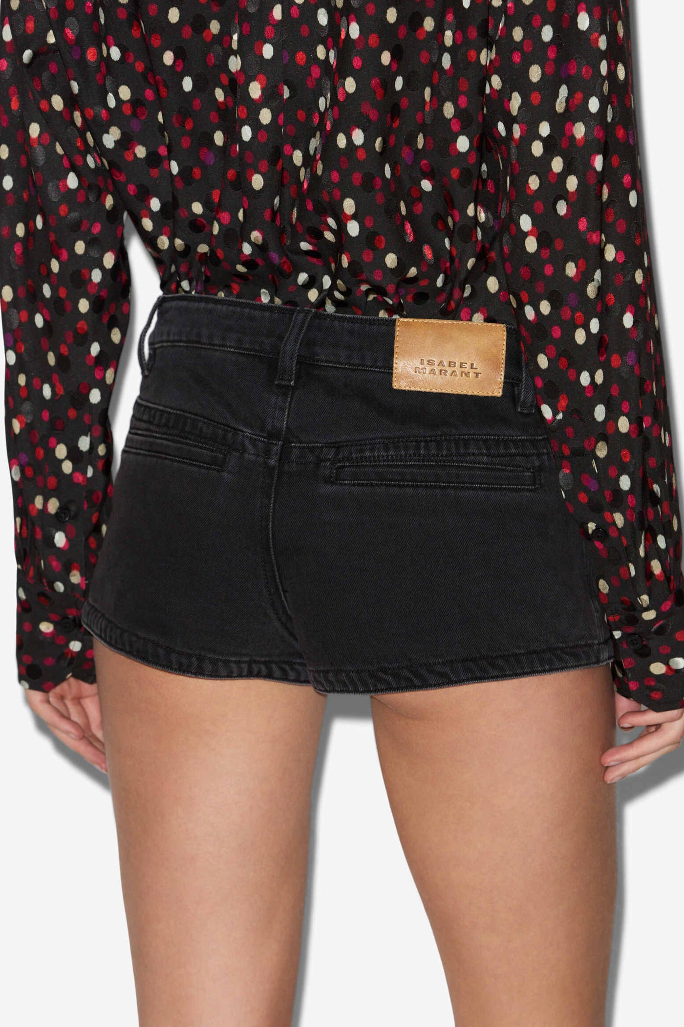 Hania denim mini shorts - Black - Woman - 5