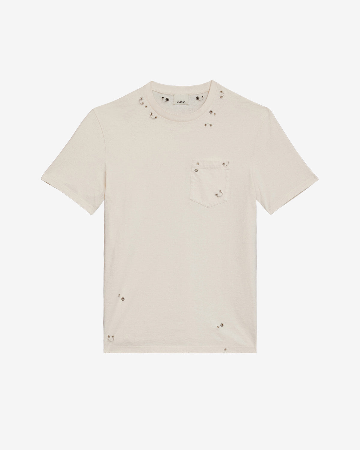 Tee shirt yezra Man Écru 1