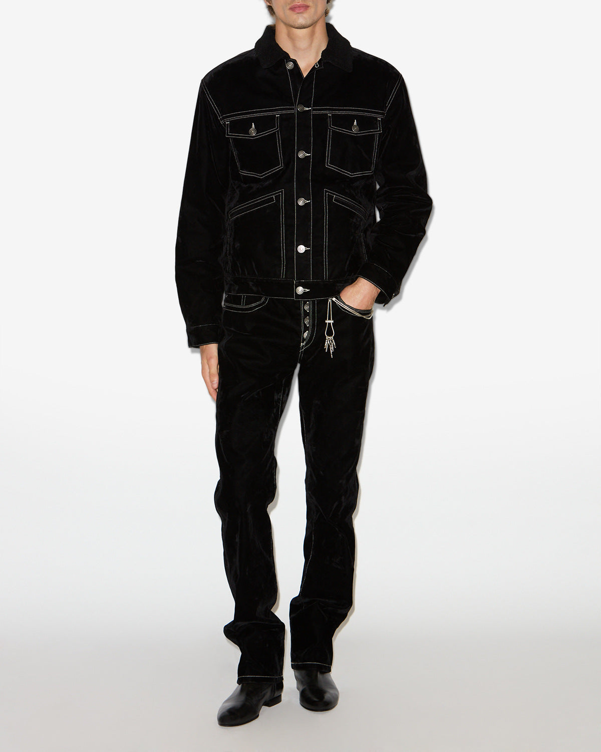 Veste en velours jango - Noir - Man - 1