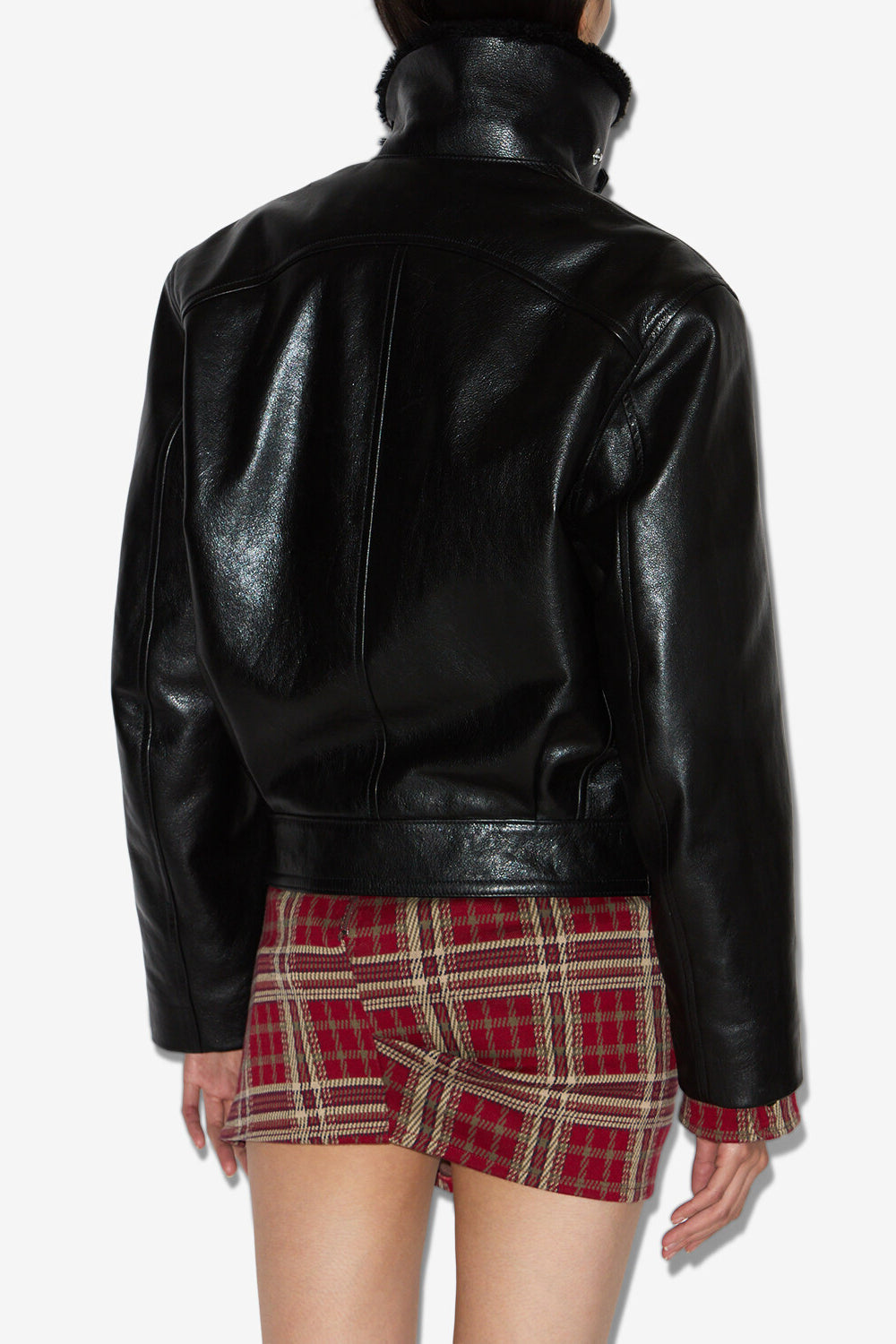 Briyana leather jacket - Black - Woman - 5