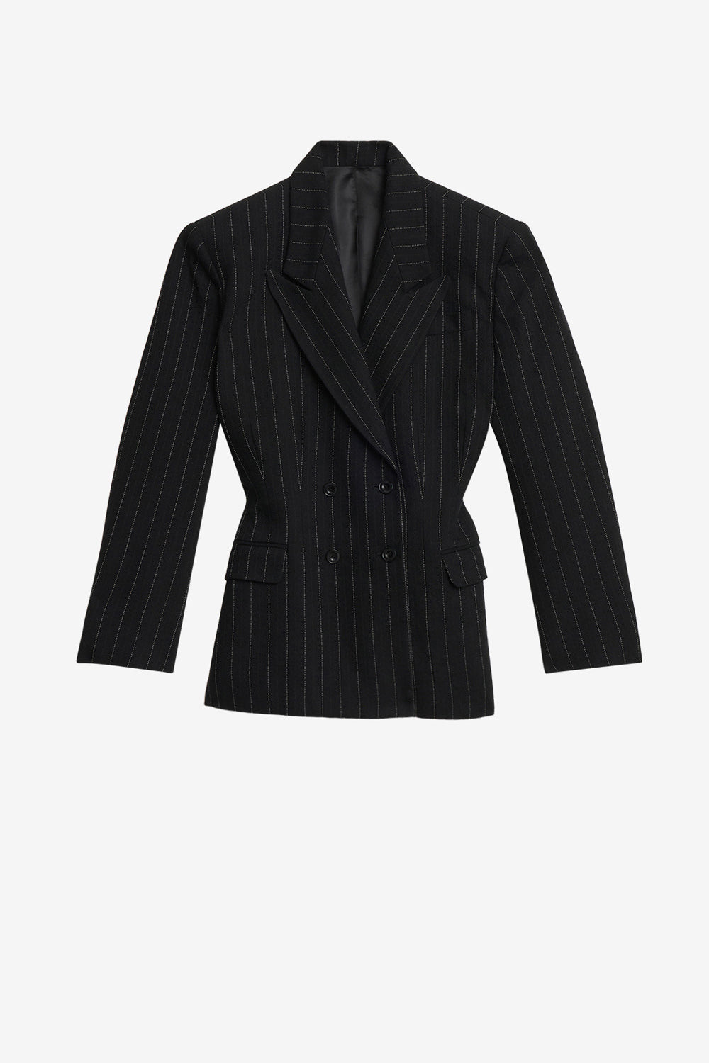 Blazer maia mit gürtel und tennisstreifen - Schwarz - Woman - 1