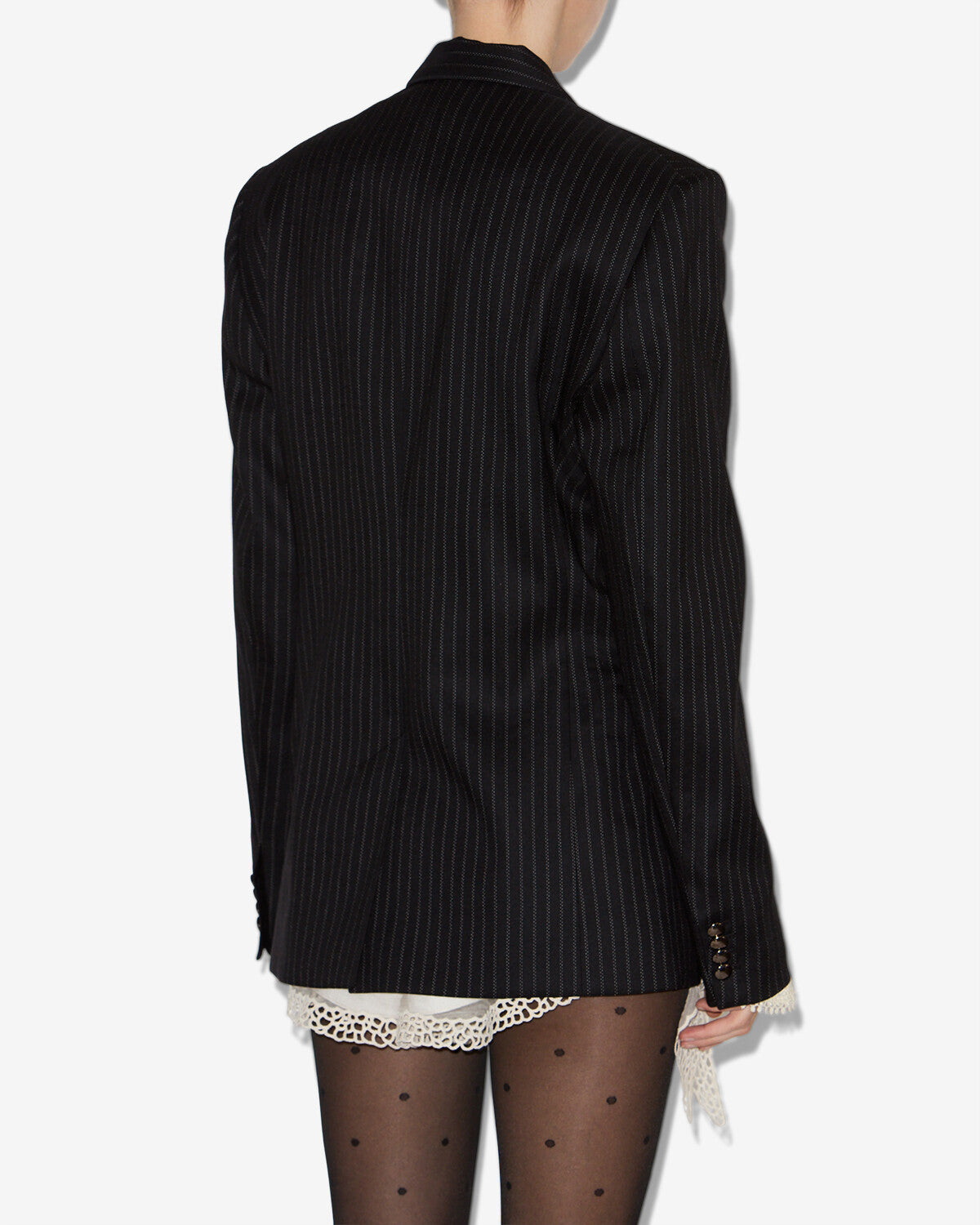 Giacca da tailleur nahia a righe - Nero - Woman - 4