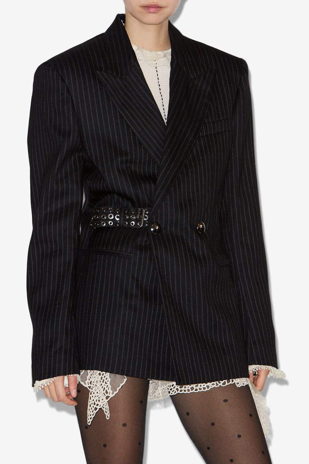 Blazer nahia mit streifen - Schwarz - Woman - 4