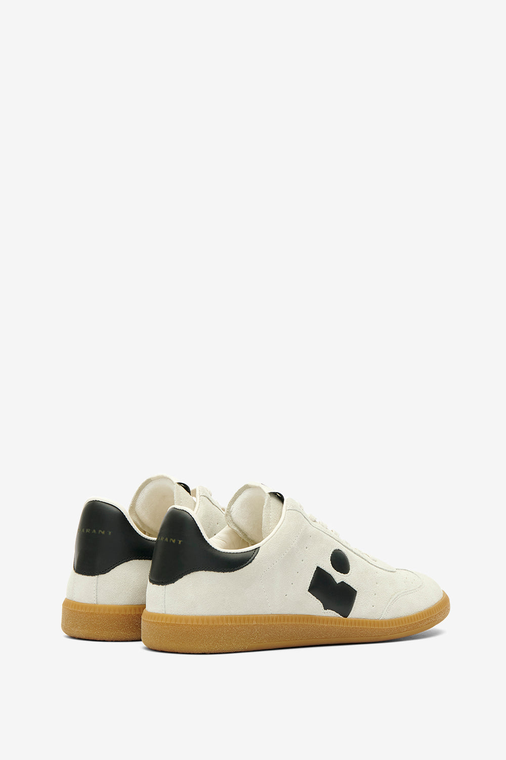 Flacher sneaker brycy aus kalbs-veloursleder - Beige and black - Man - 2