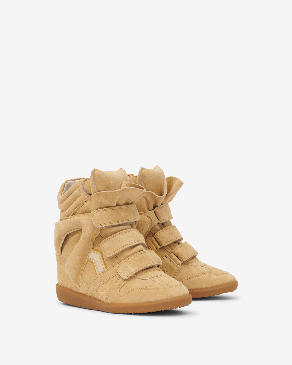 Bekett Sneakers Woman Beige/Golden Yellow | ISABEL MARANT Official