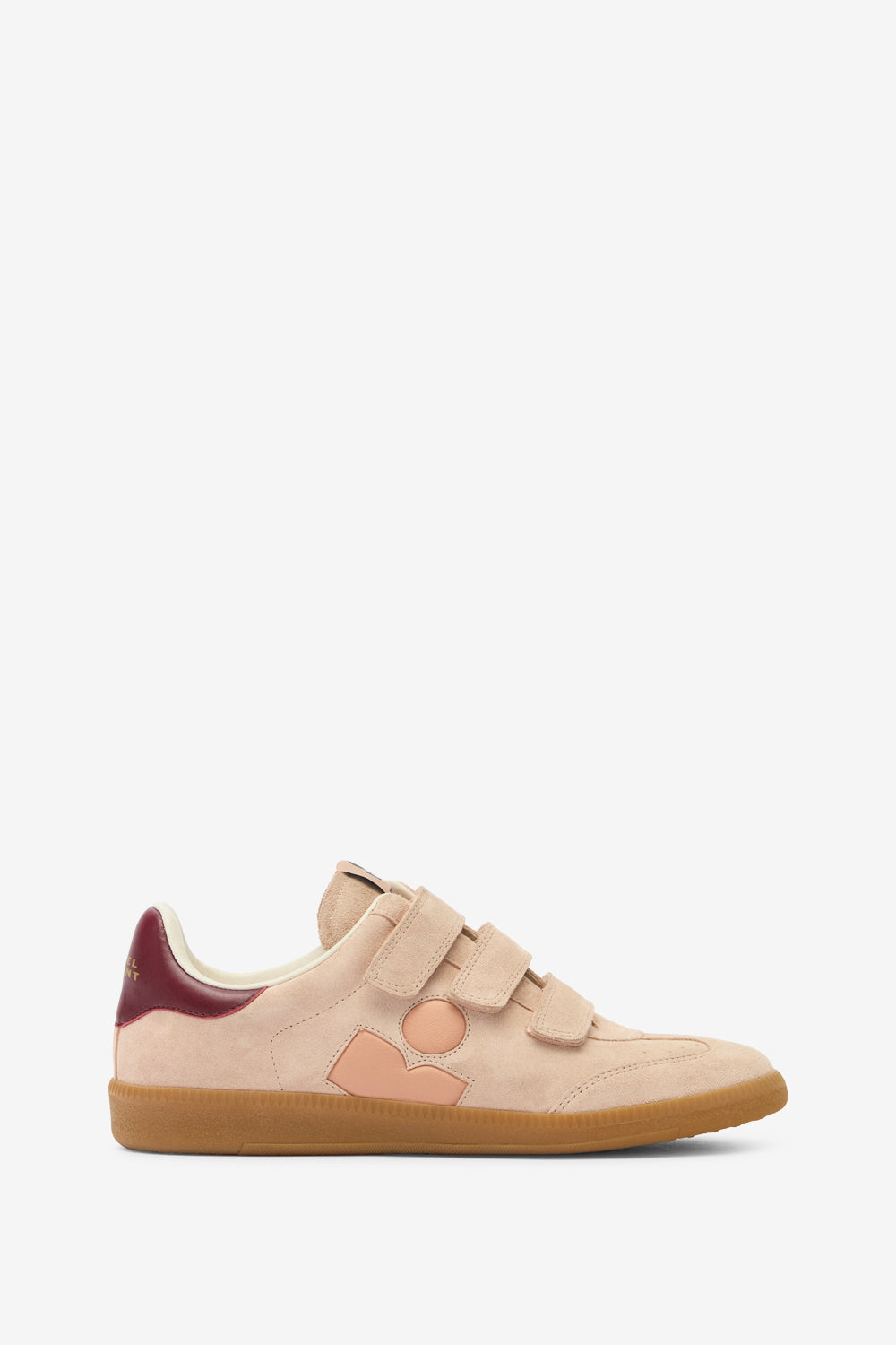 Beth low-top suede and leather sneakers - Pale pink-peach - Woman - 1