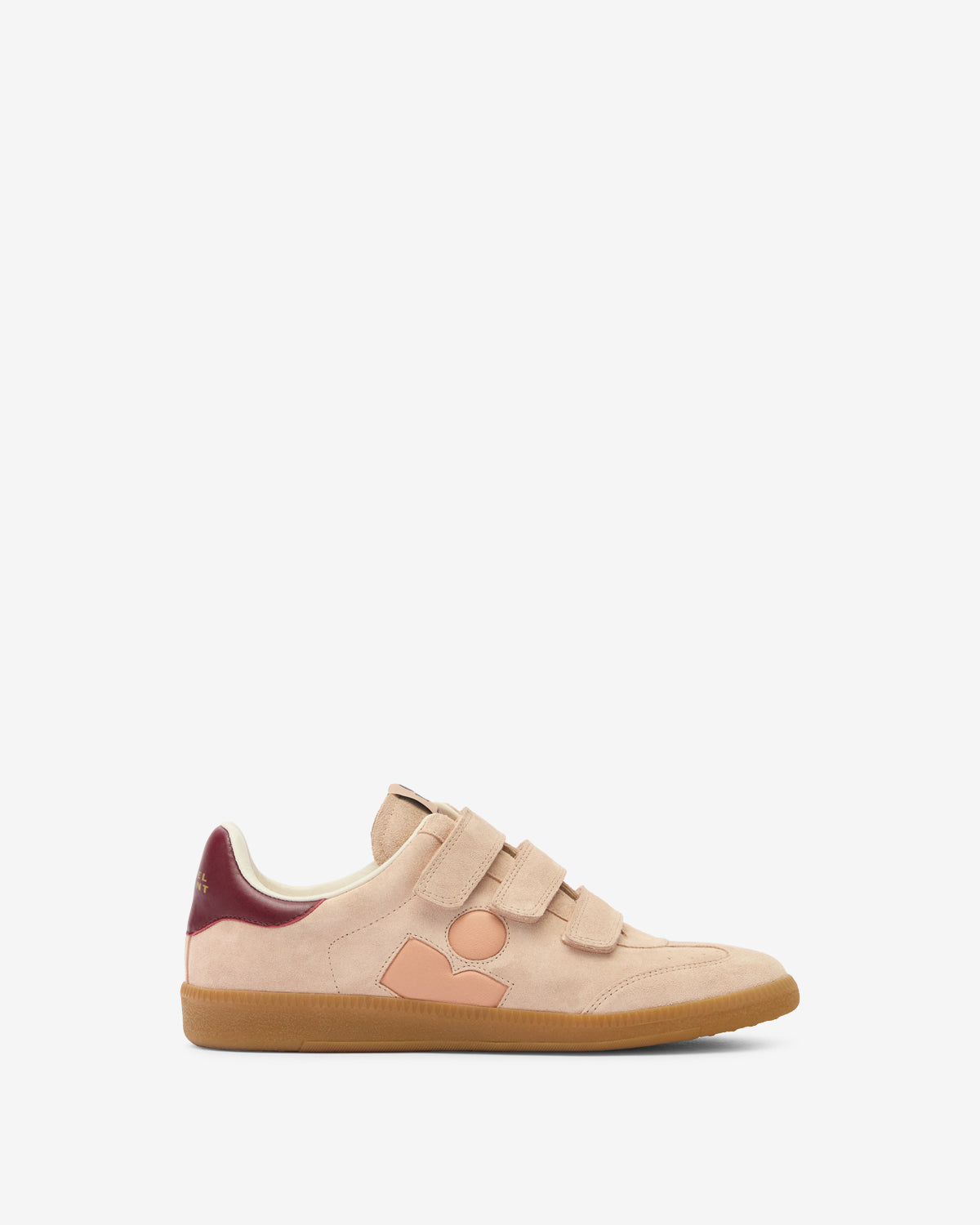 Zapatillas bajas de ante y cuero suave beth - Pale pink-peach - Woman - 1