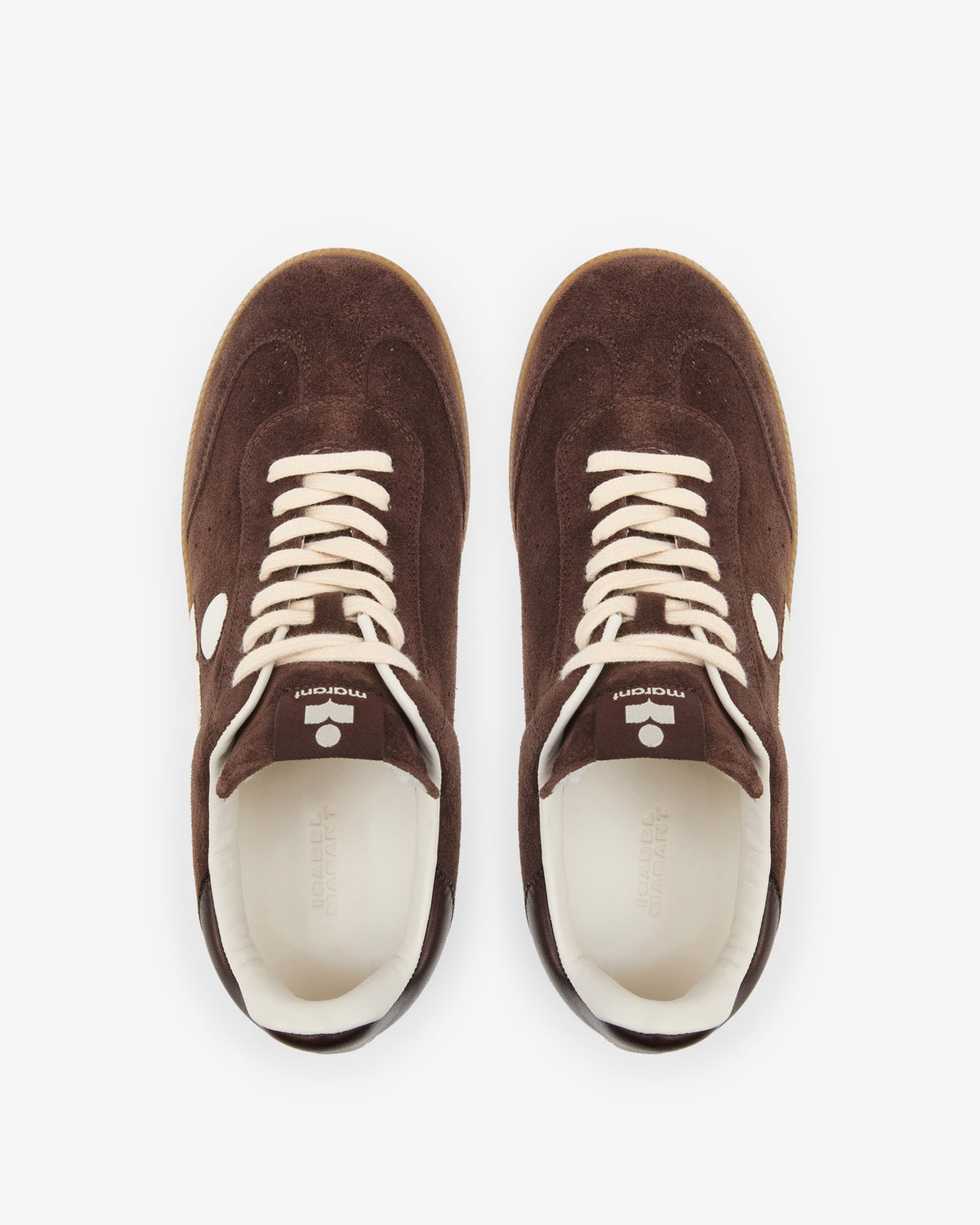 Bryce Sneakers Woman Chocolate/Milky White | ISABEL MARANT