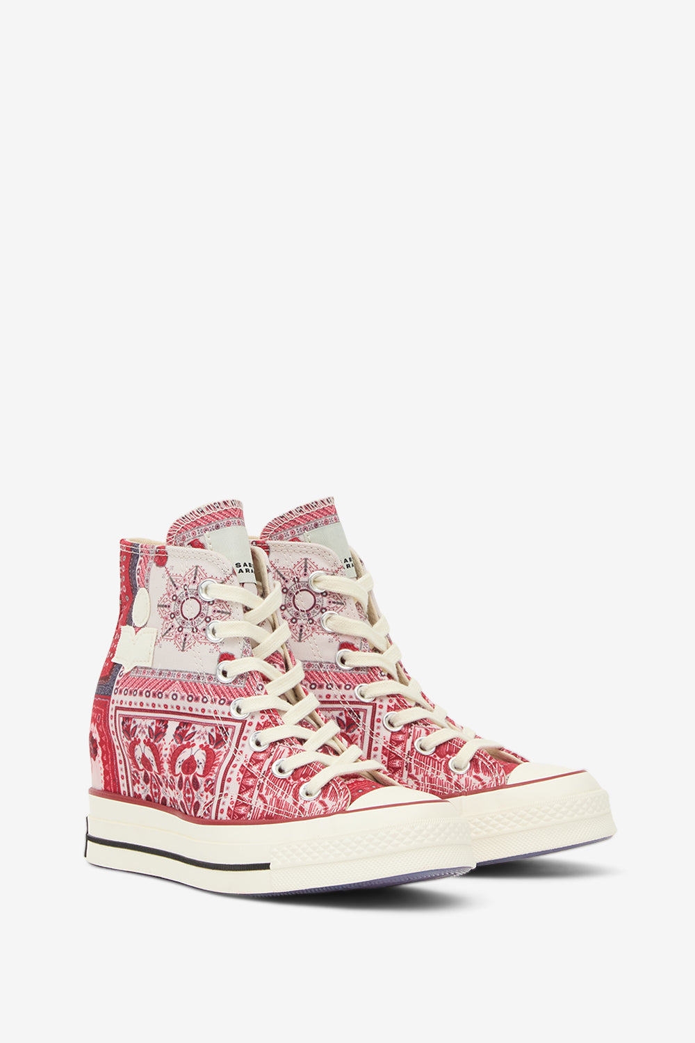 Isabel marant x converse 척 웨지 플랫폼 스니커즈 - Vanilla/ice/red/black - Woman - 3
