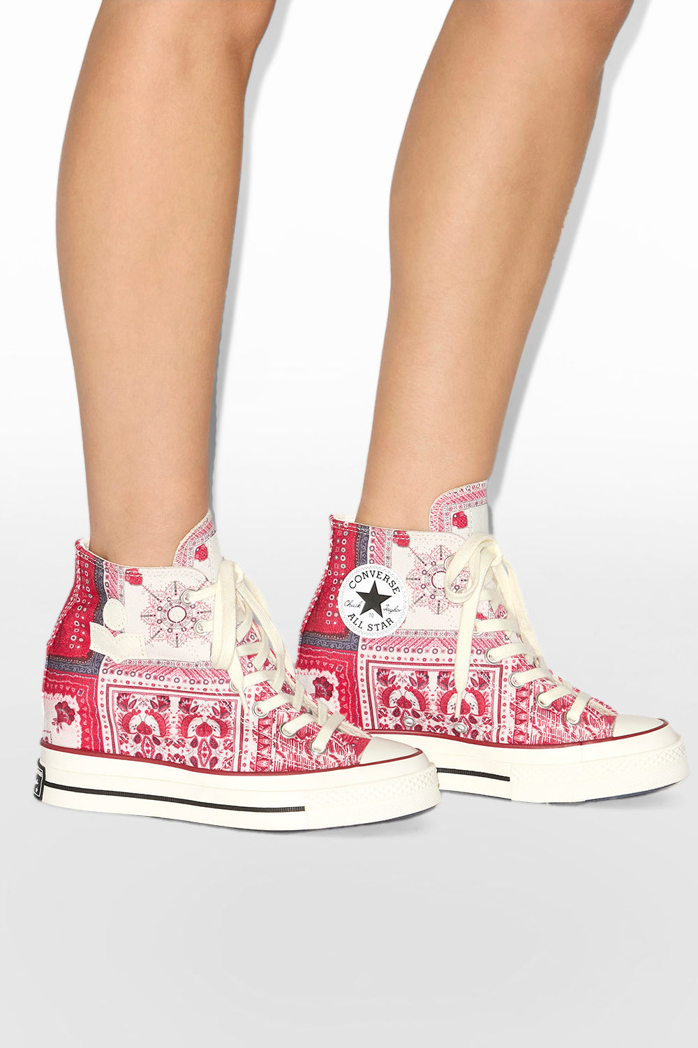 Isabel marant x converse 척 웨지 플랫폼 스니커즈 - Vanilla/ice/red/black - Woman - 6