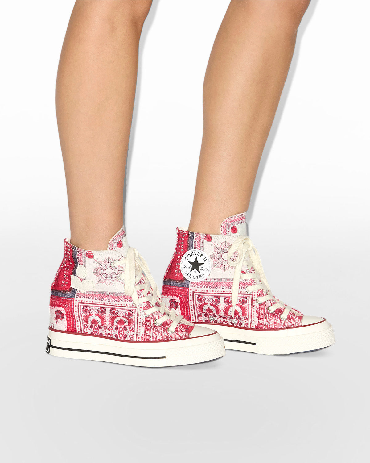 Isabel marant x converse 척 웨지 플랫폼 스니커즈 - Vanilla/ice/red/black - Woman - 6